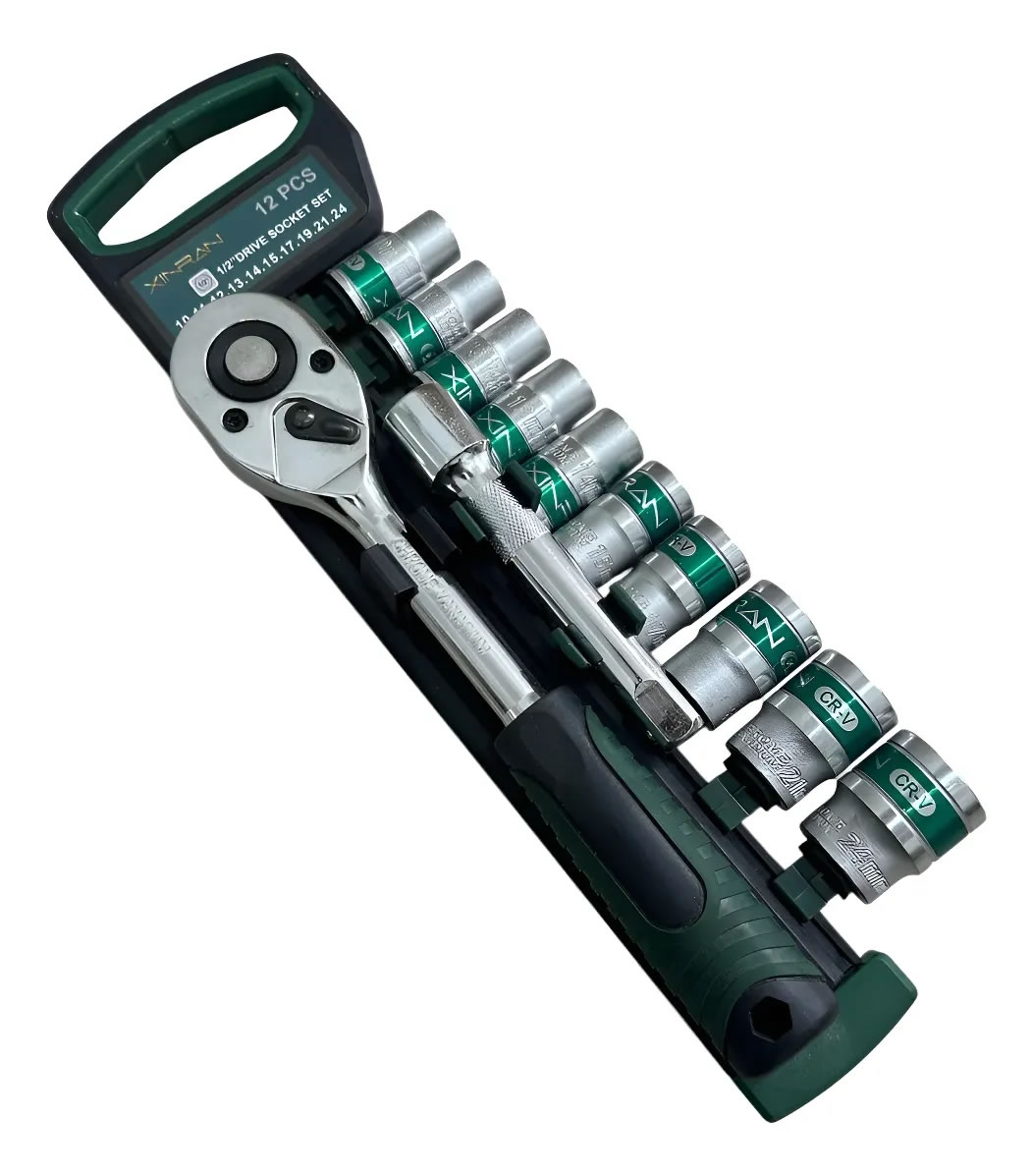 Kit De Herramientas Llave Tubo 12pzas Crique 1/2 Profesional