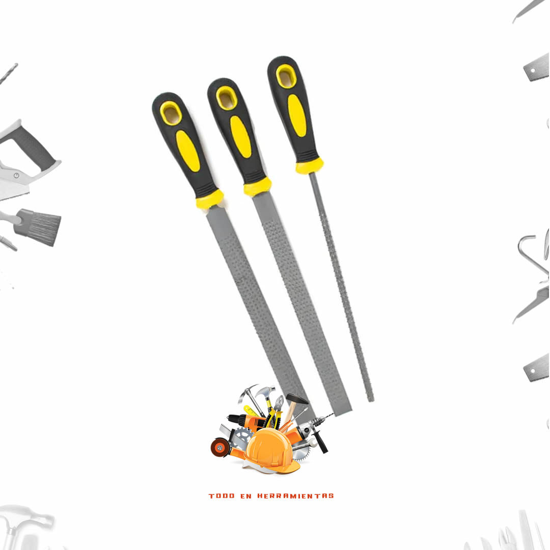 Set x 3 limas escofinas