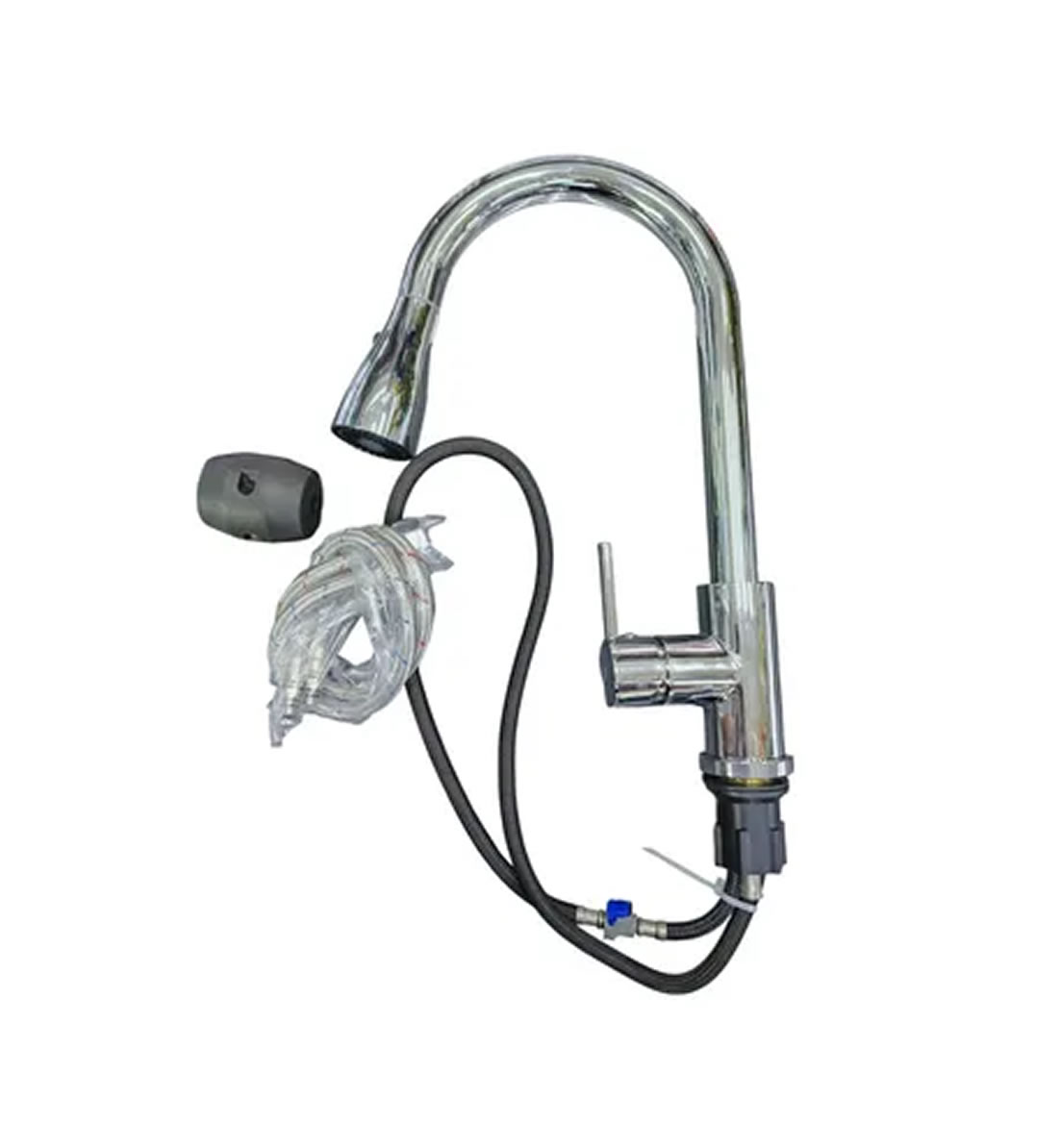 Monocomando mesada. Pico extensible