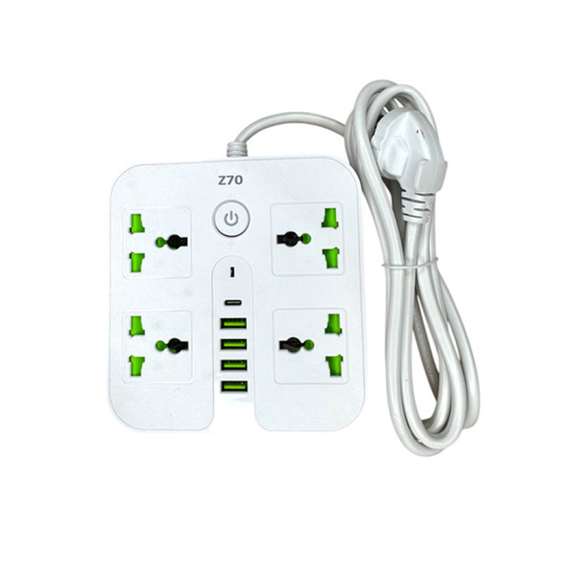 Prolongador alargue enchufe + usb