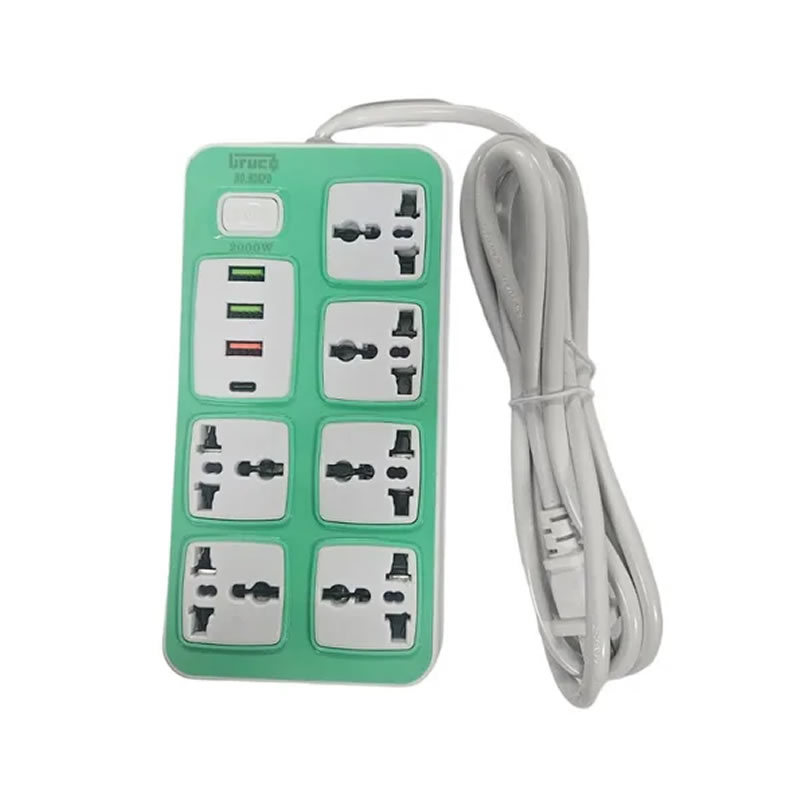 Cable De Extensión Enchufe Múltiple Rectangular zapatilla