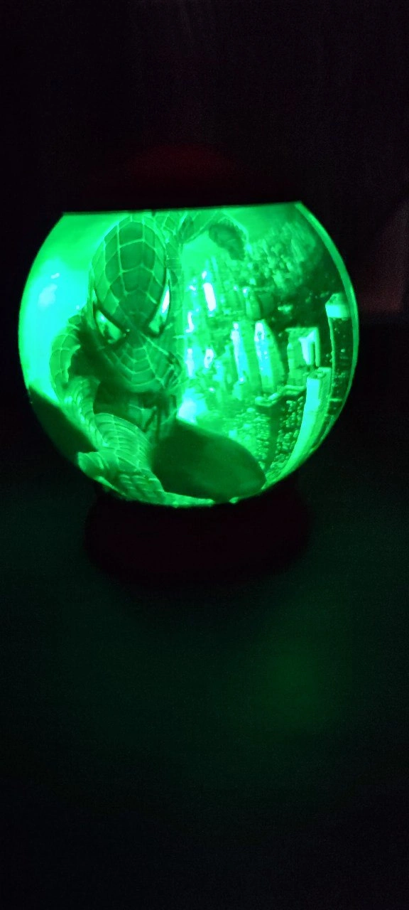 Lampe 3D spiderman