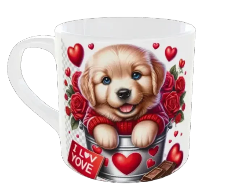 Mug  Love chien golden