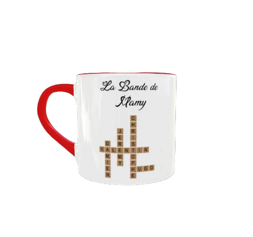 Mug couleur mot croisé