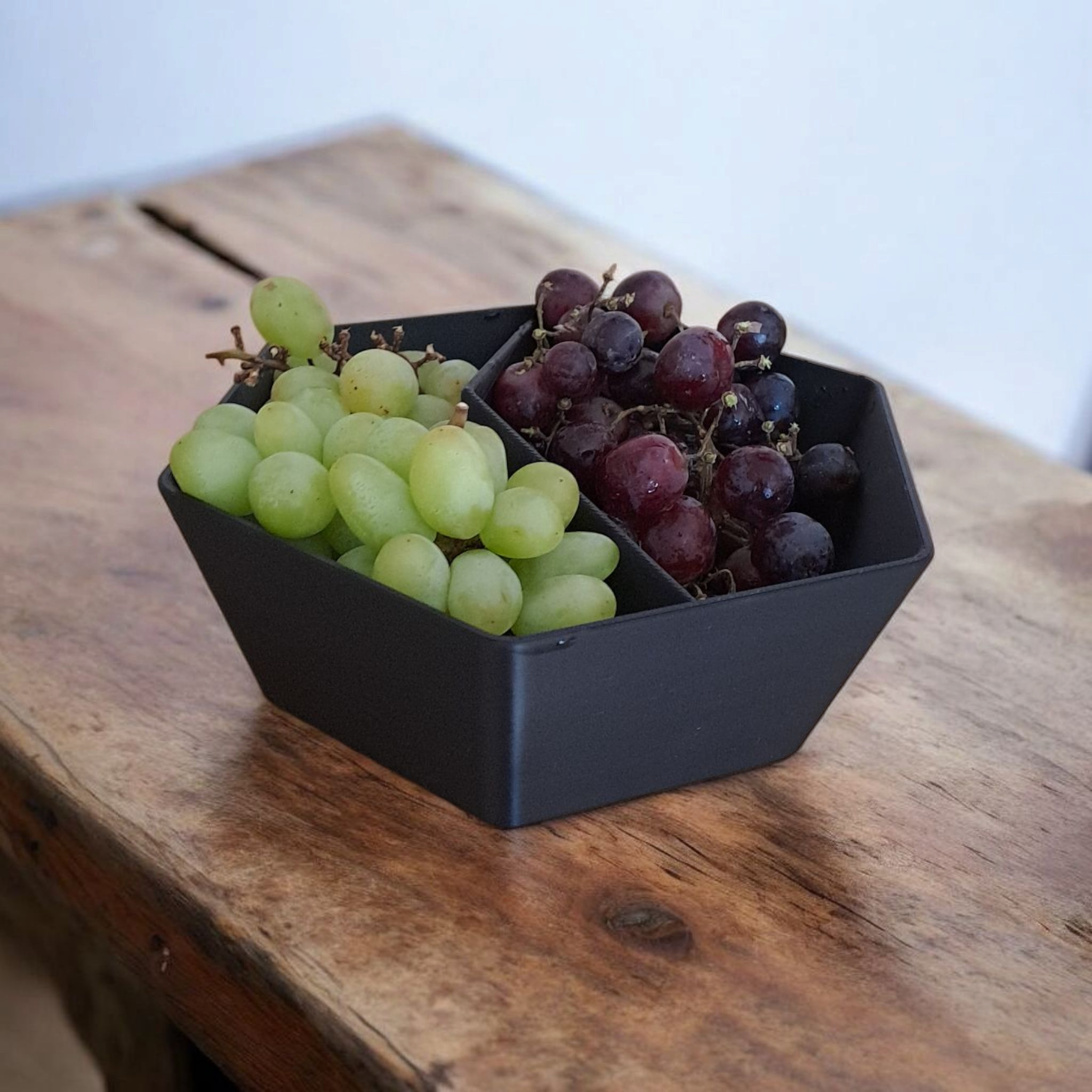 Dviejų skyrių užkandžių dubuo