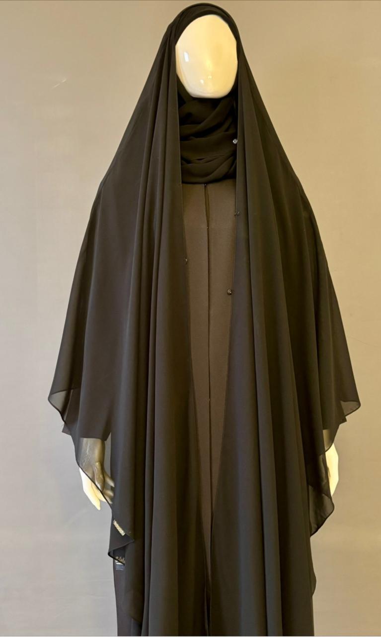 2 Layered Chiffon Khimar - Offer