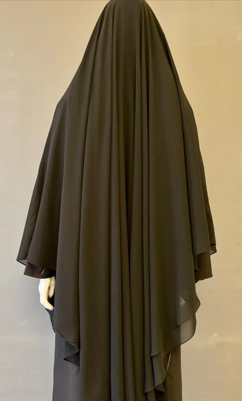 2 Layered Chiffon Khimar - Offer