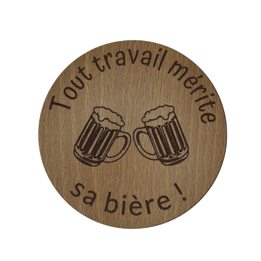 Dessous de bière - Avec coffret cadeau (option)