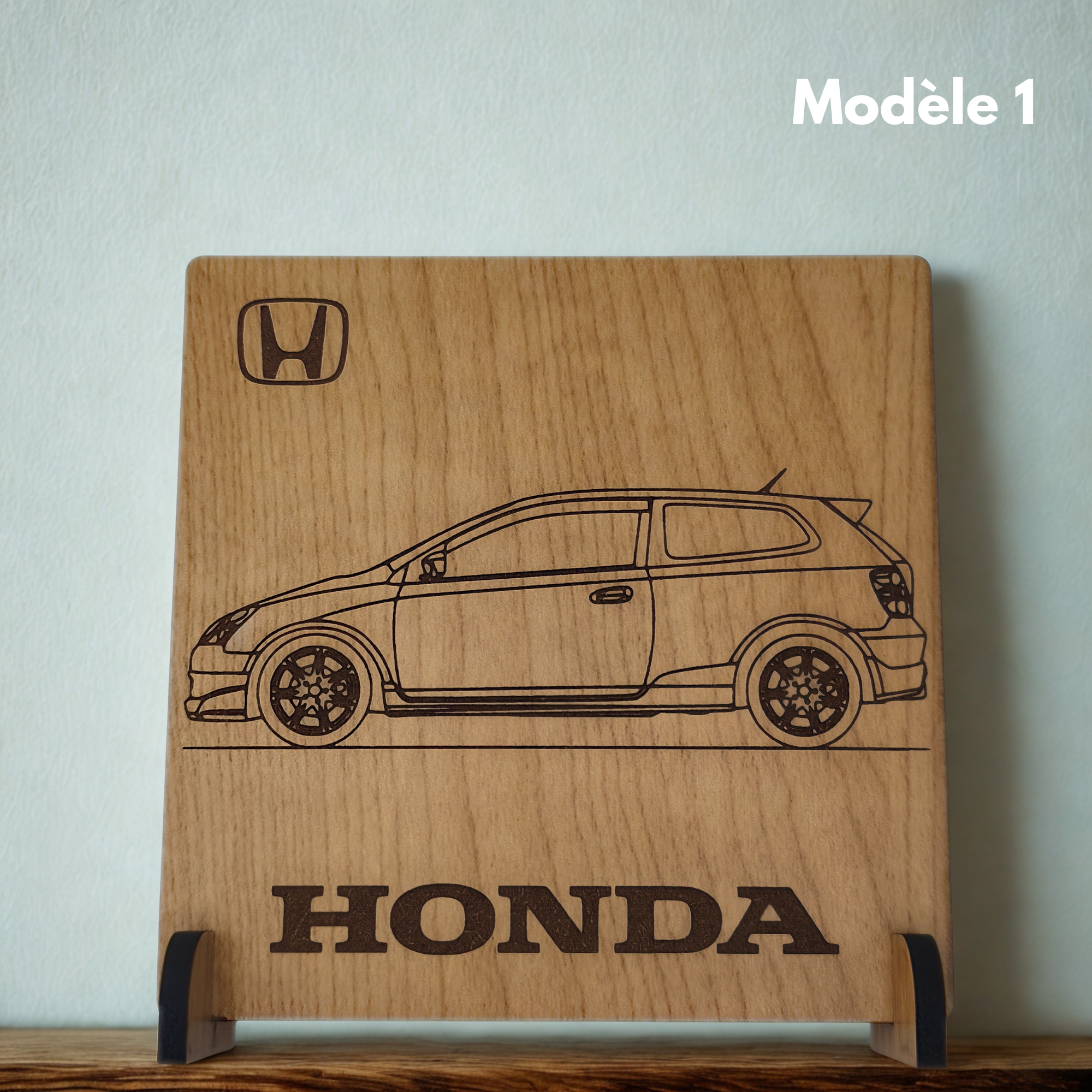Honda CIVIC EP3 - Gravure sur bois