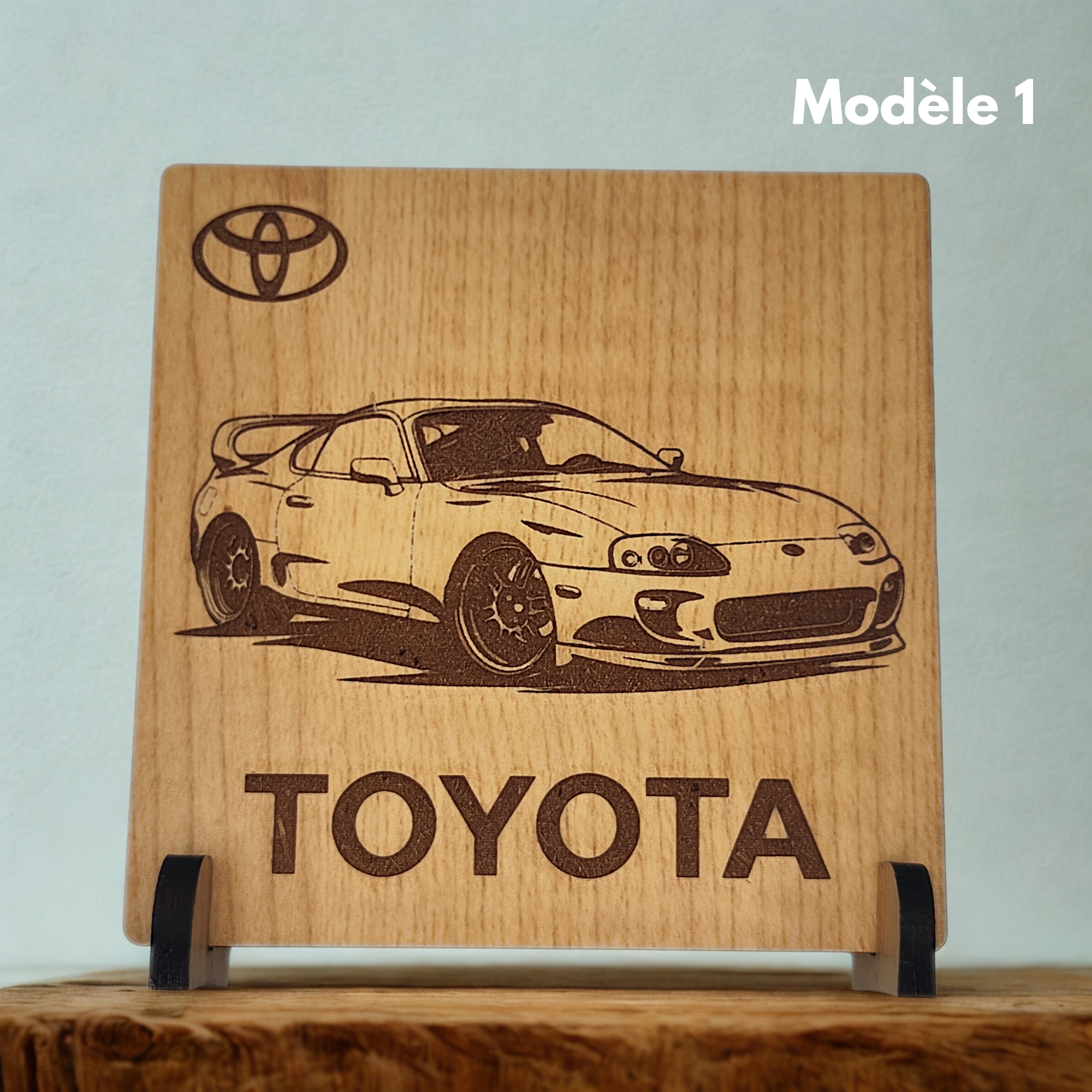 Toyota SUPRA MK4 - Gravure sur bois