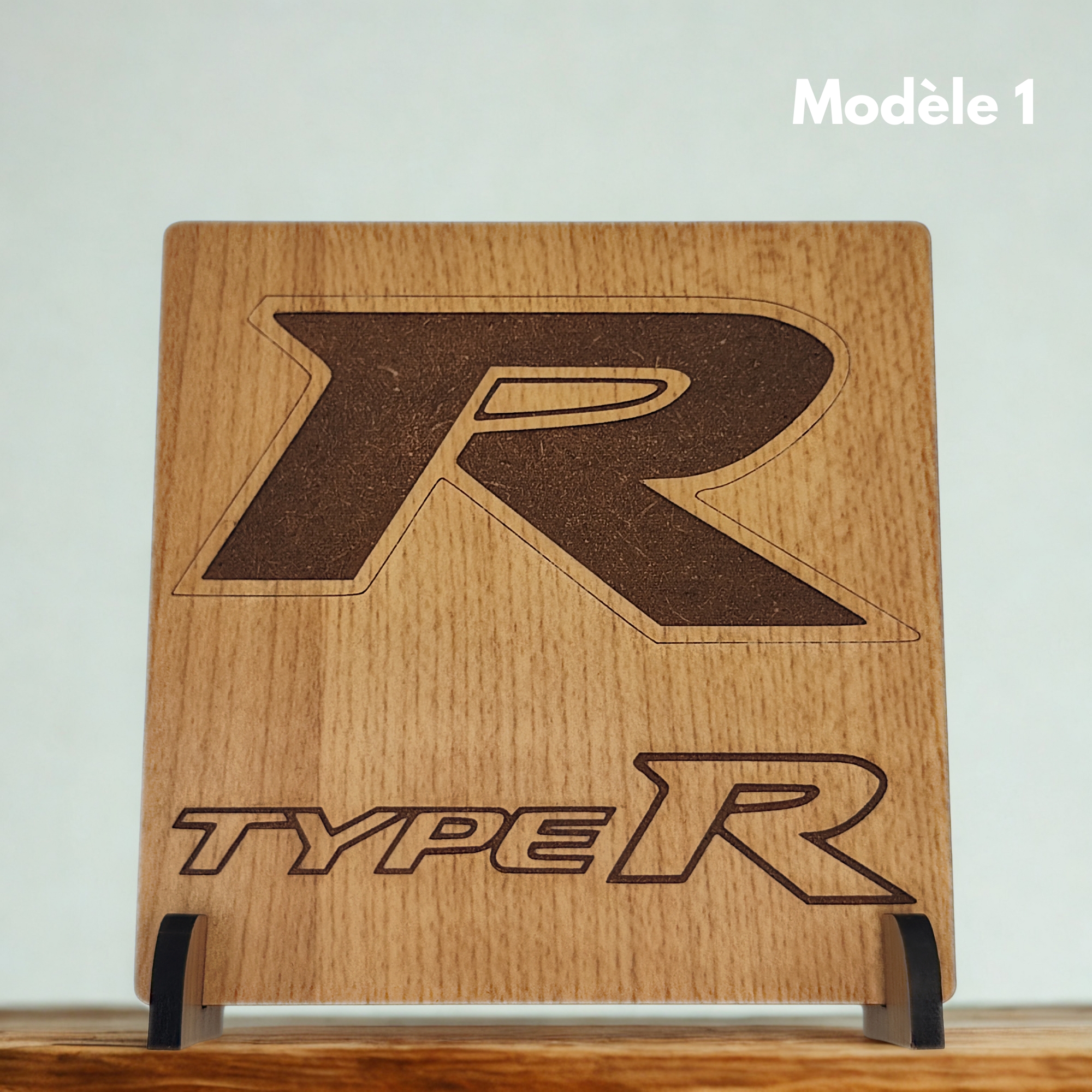 Honda Type R - Gravure sur bois