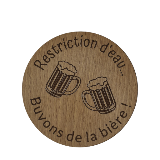 Dessous de bière - Avec coffret cadeau (option)