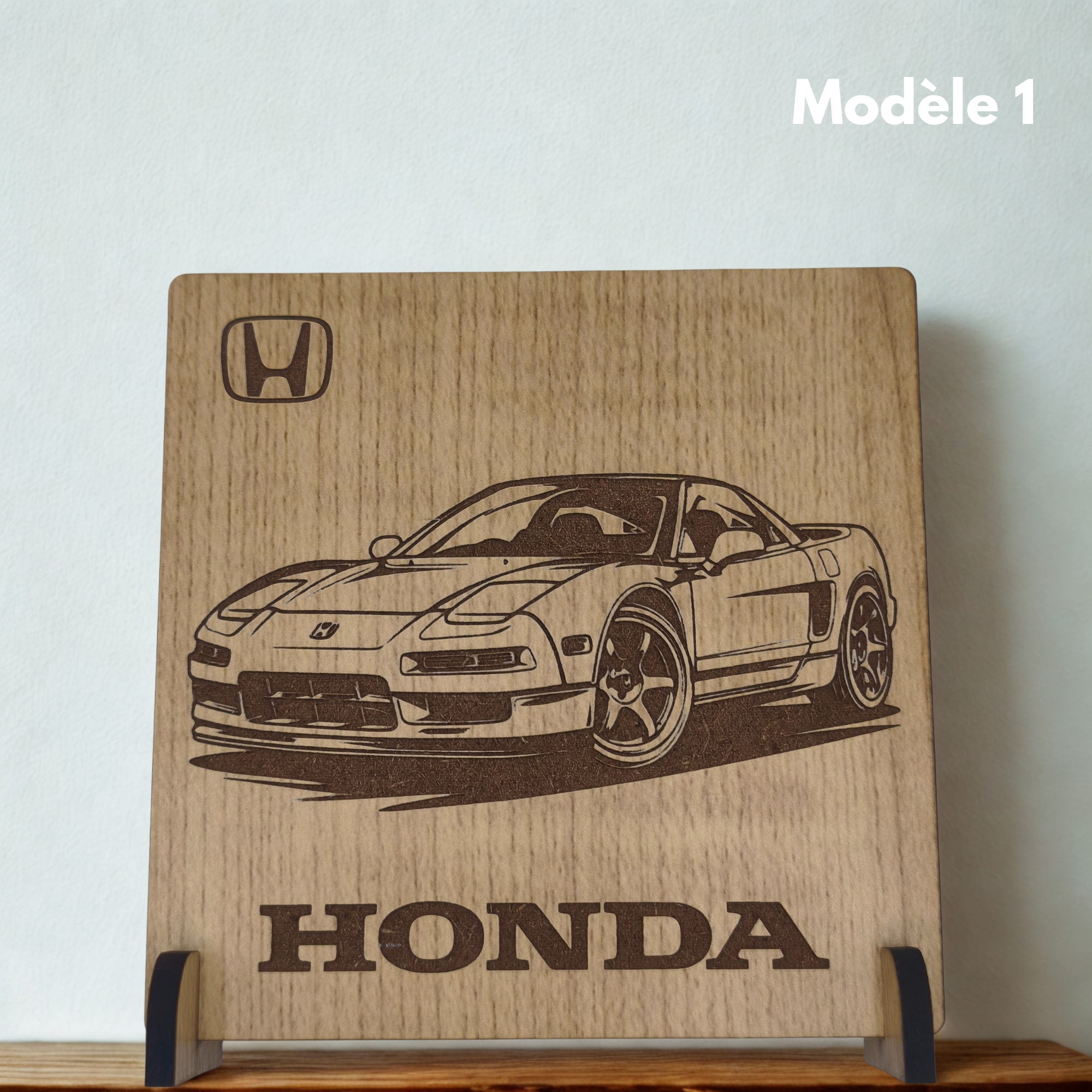 Honda NSX - Gravure sur bois