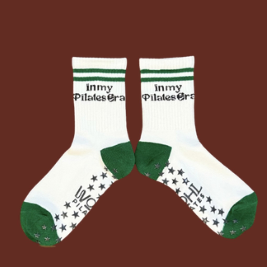 Grip Socks: In my Pilates Era - Green