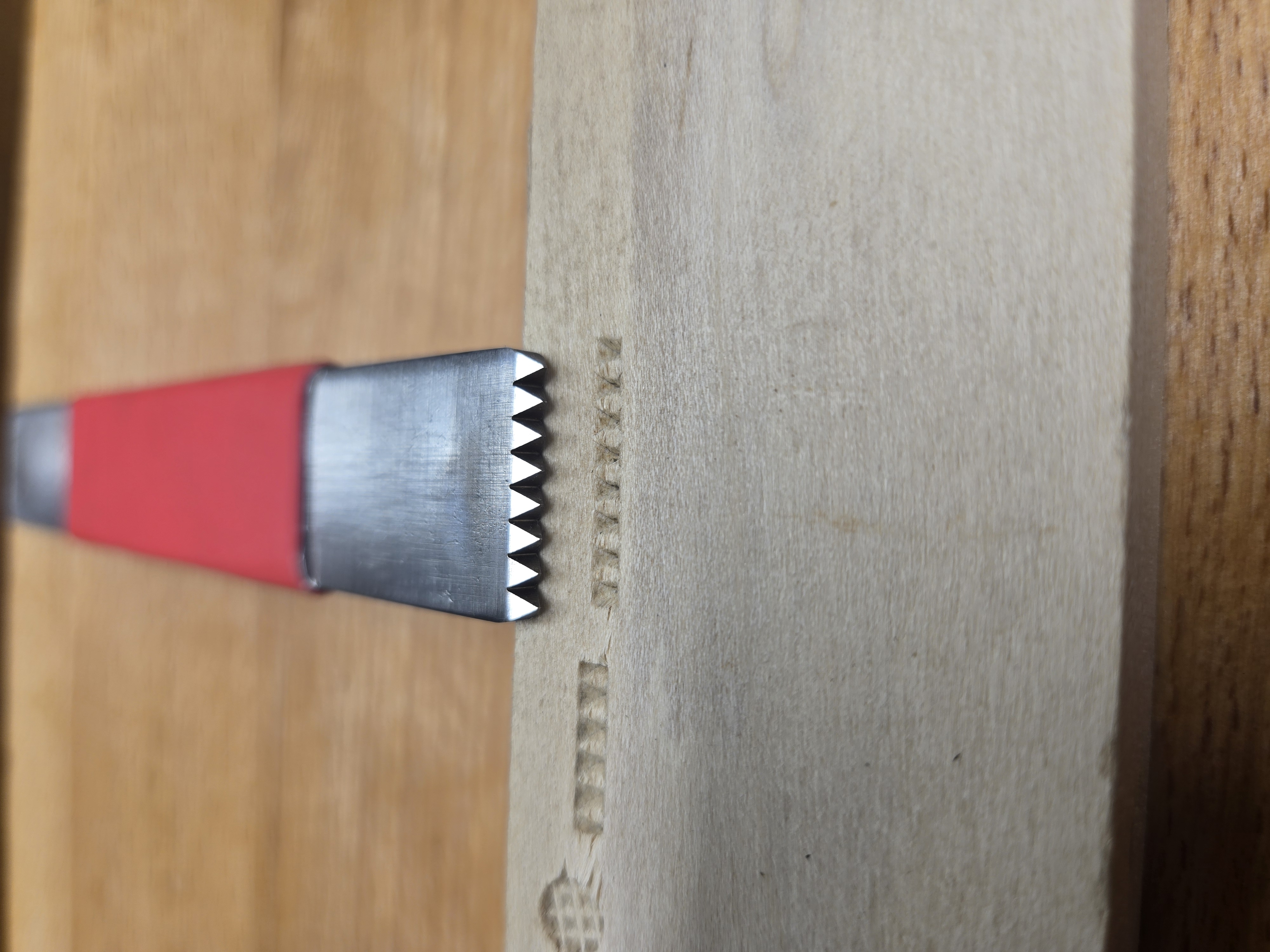 1" Coarse Flat Stamp 