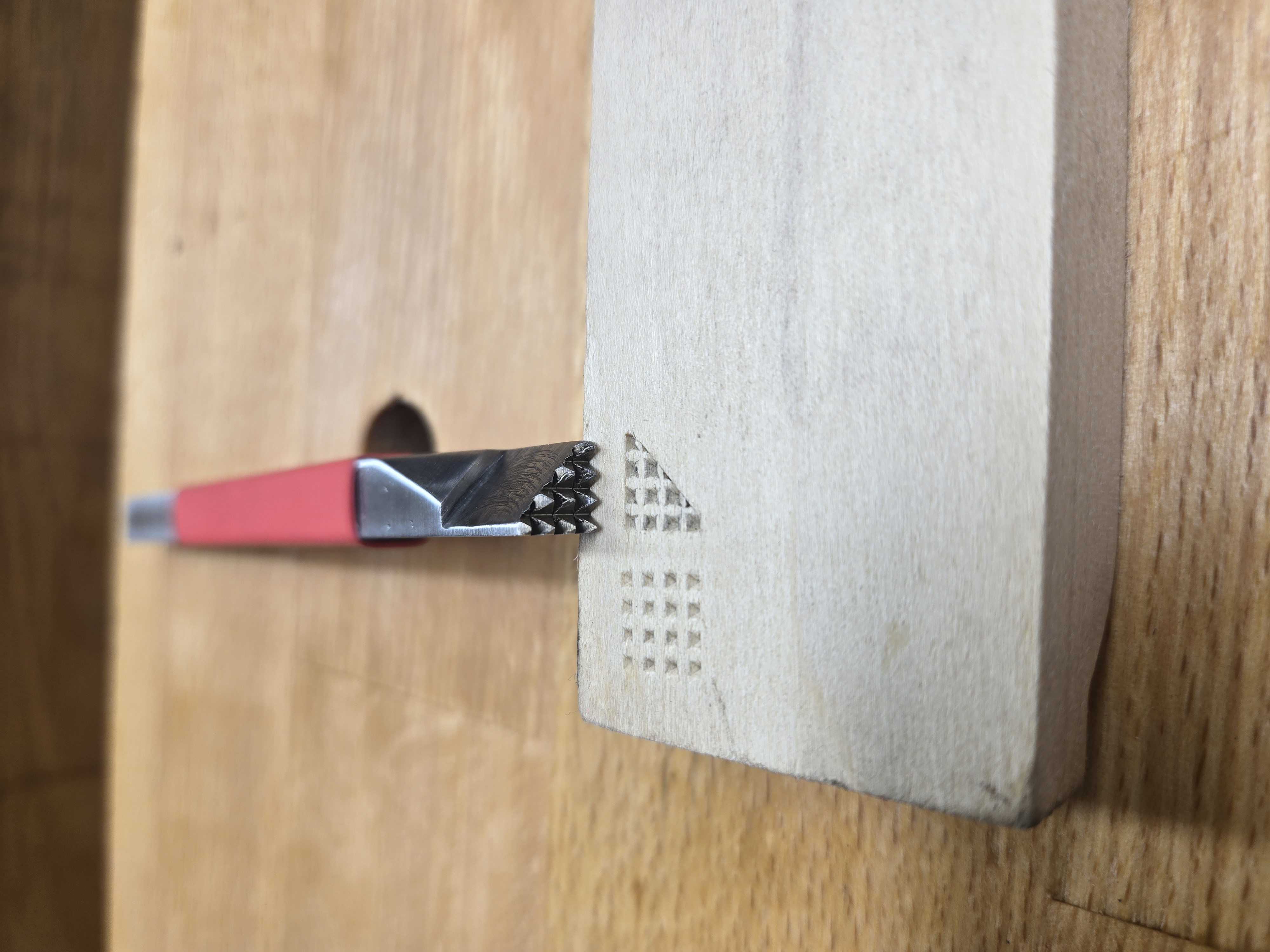 3/8" Coarse Triangle Stamp