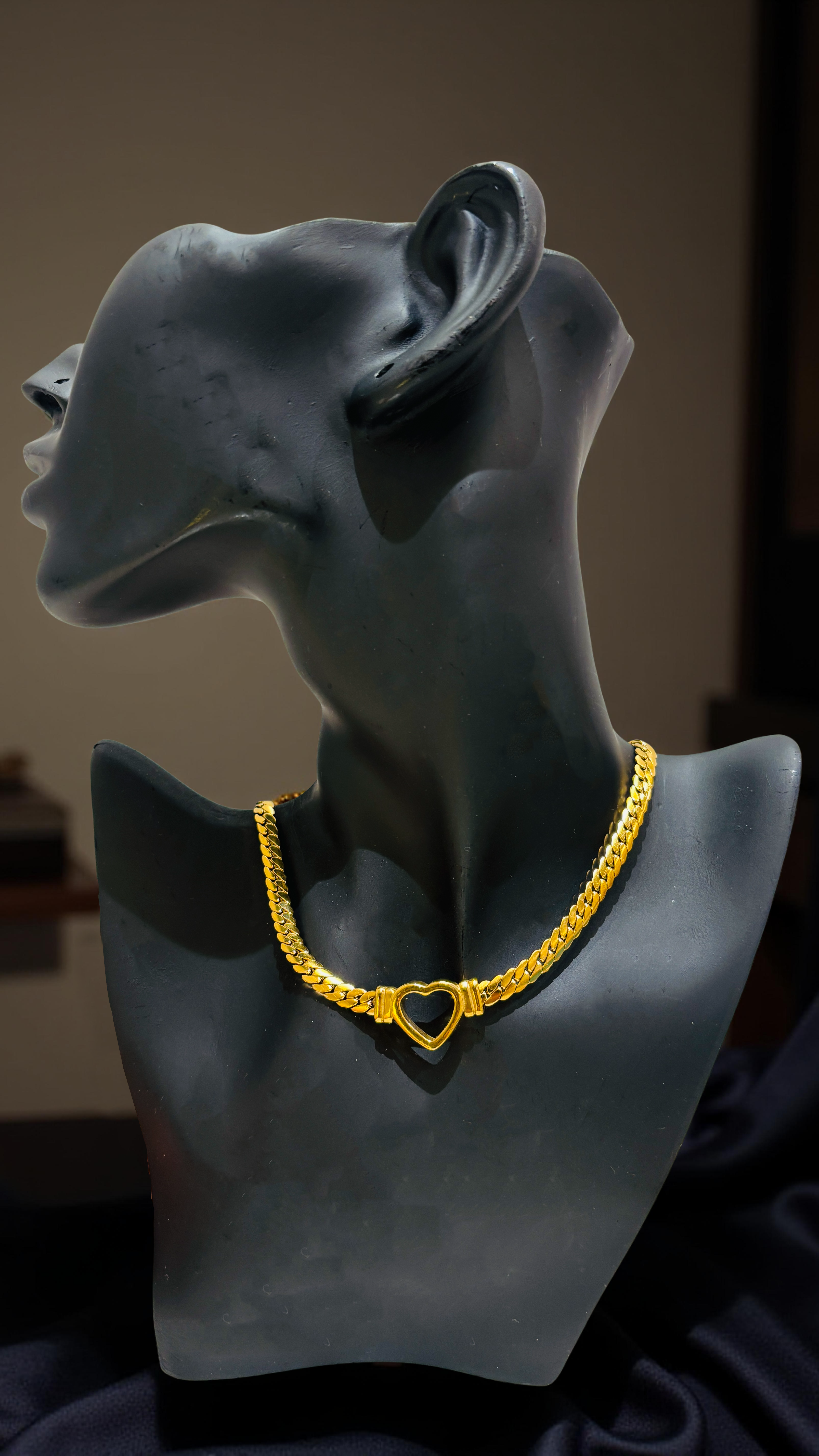 Elegant Gold Heart Necklace