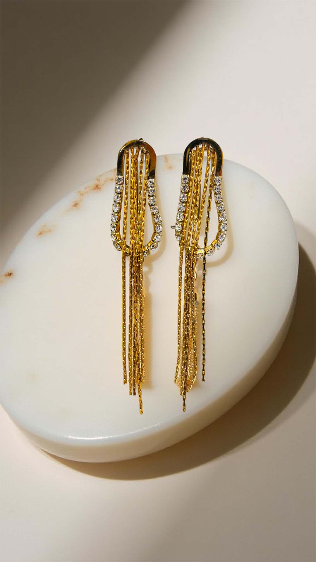Gold Plated Drop Earrings