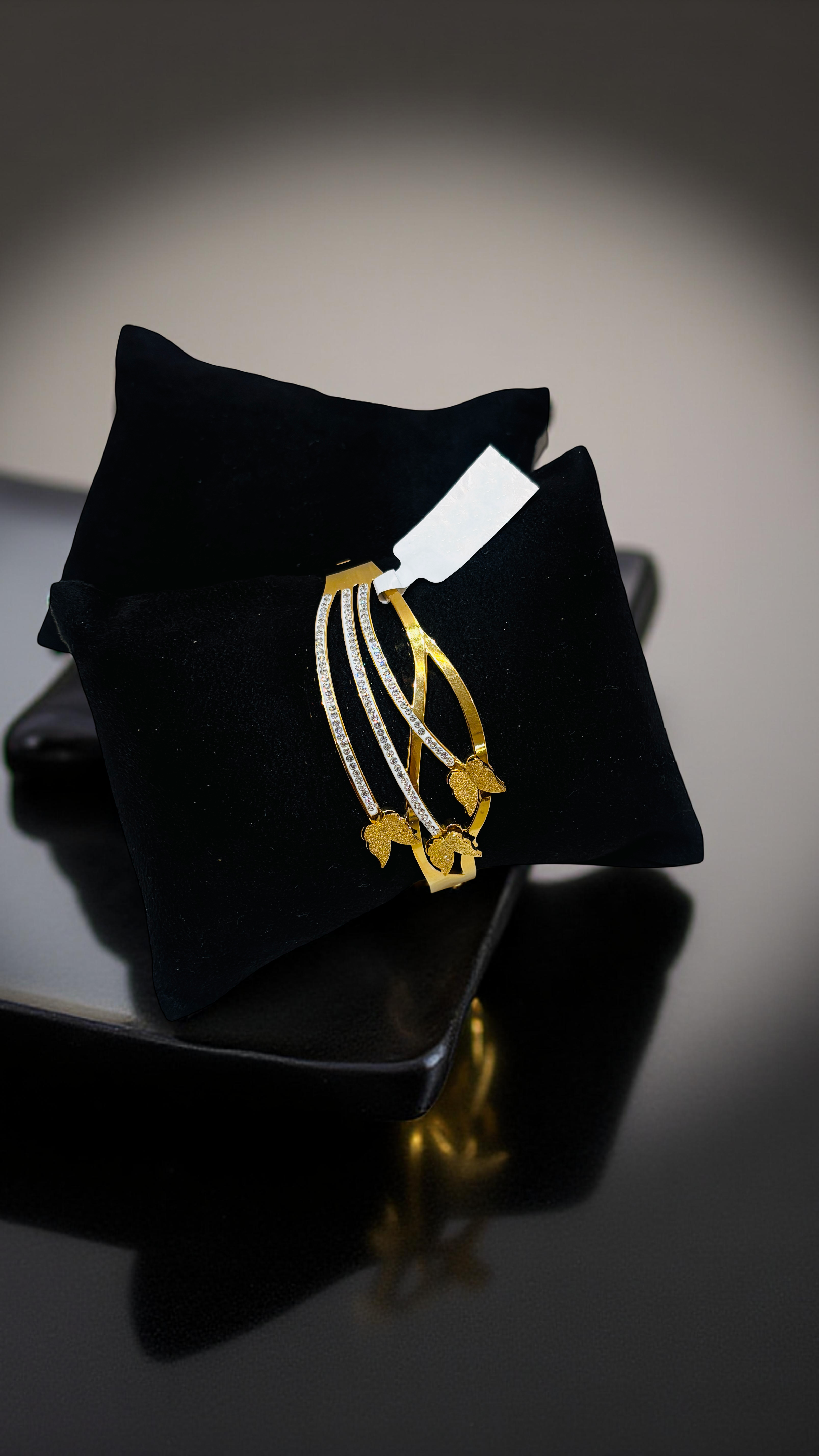 Elegant Golden Butterfly Kada