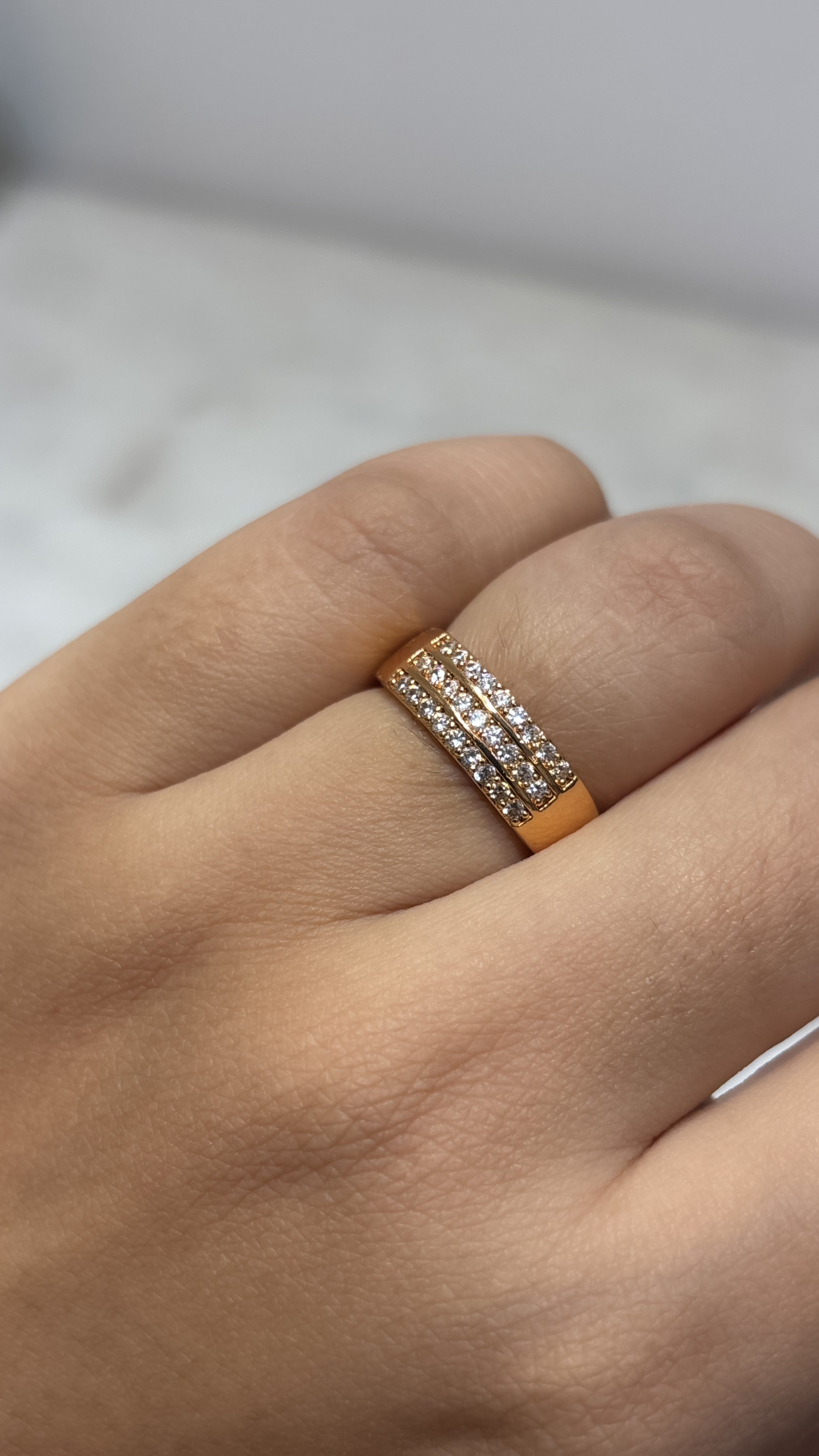 rose Gold Plated adjustable  Ring