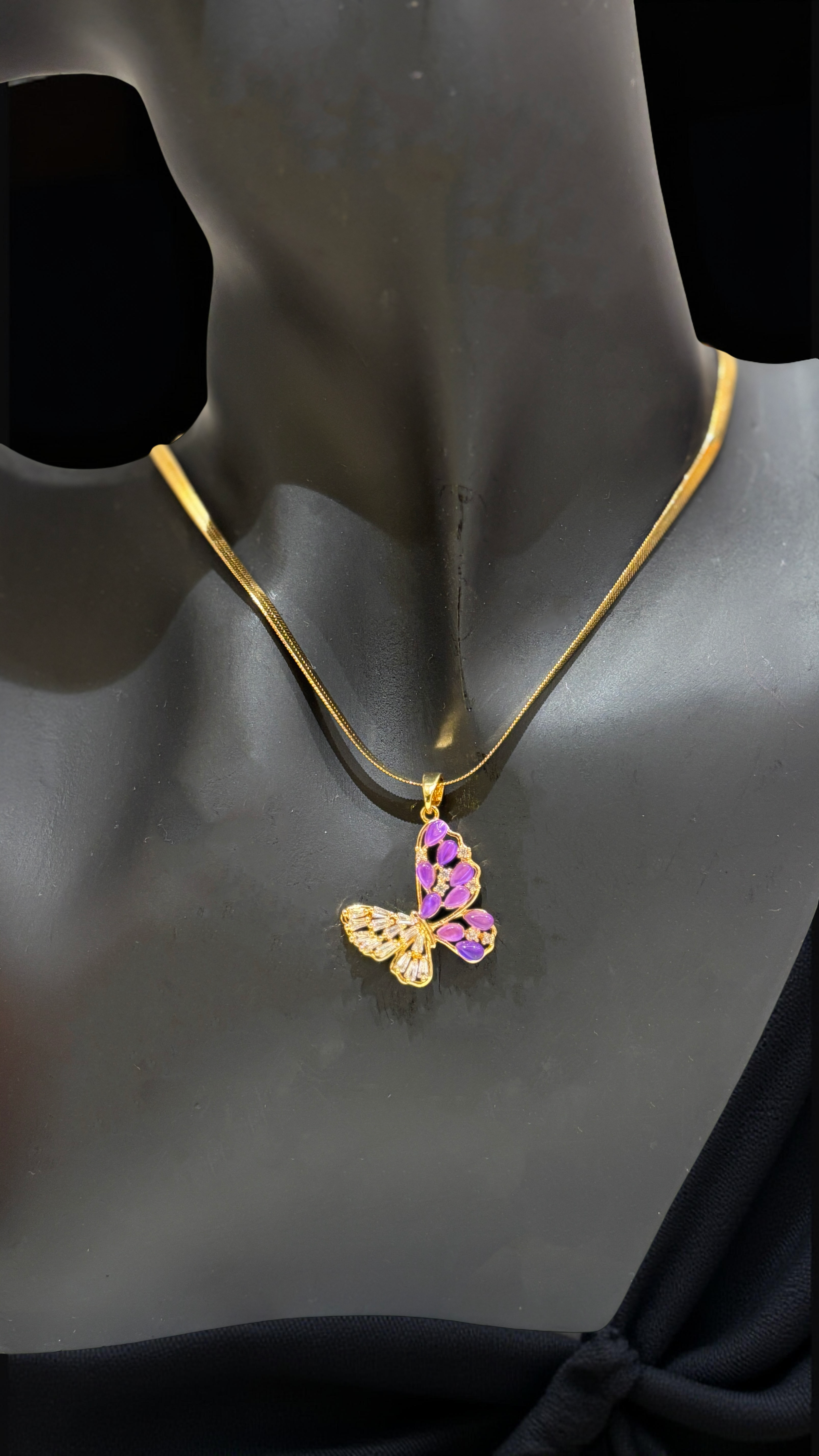 Elegant Butterfly Pendant Necklace