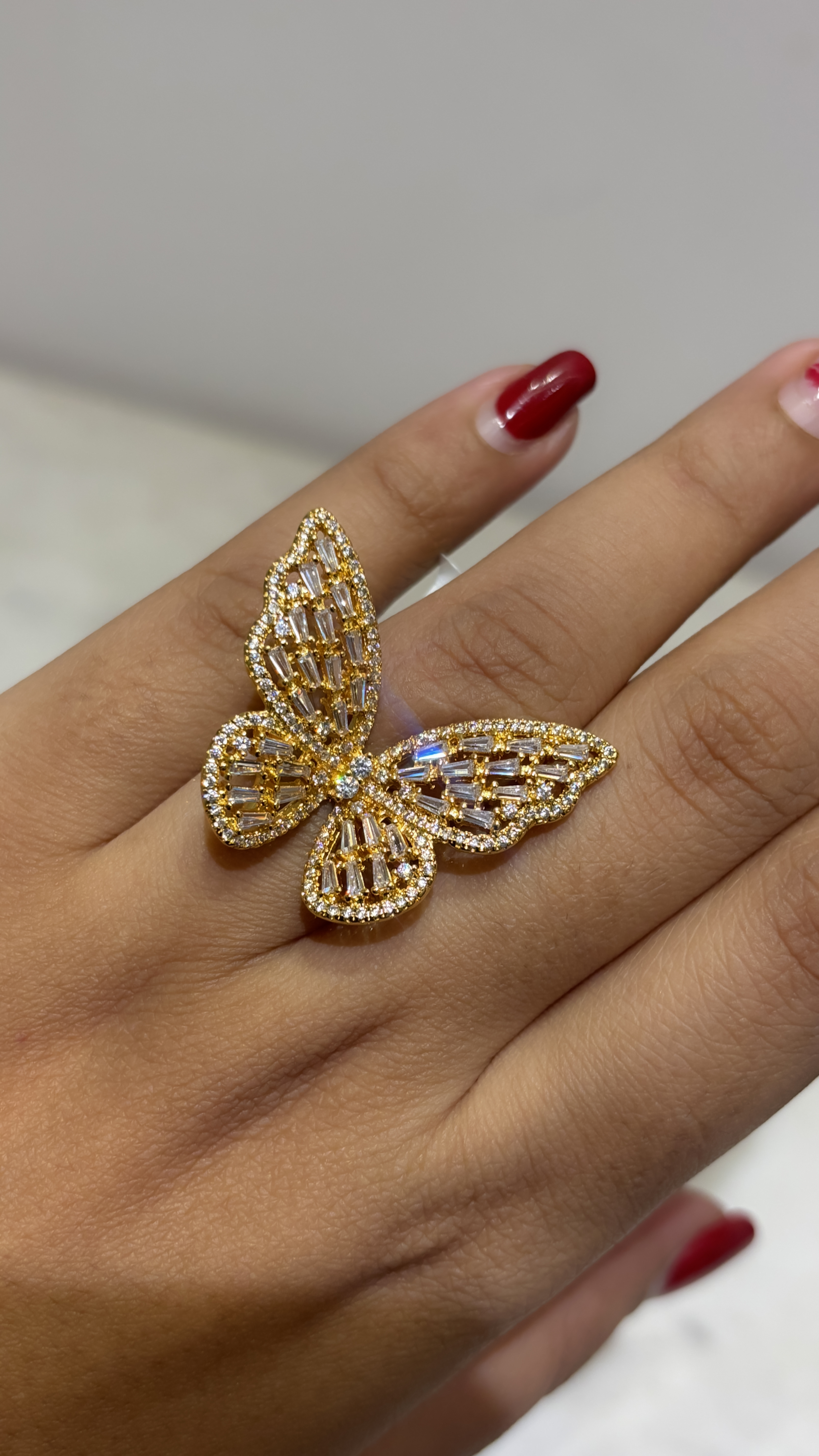 Butterfly Statement adjustable Ring