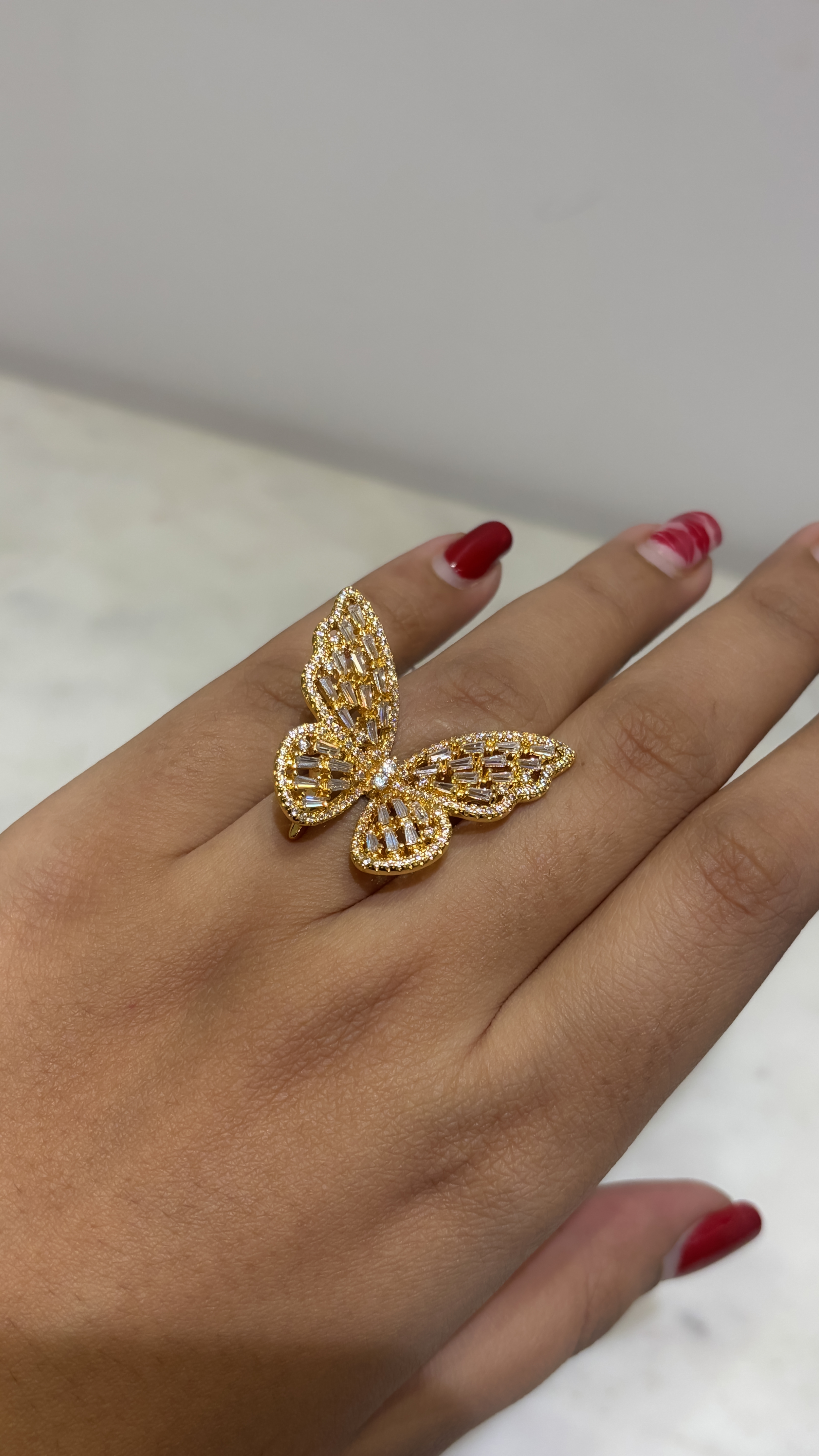 Butterfly Statement adjustable Ring