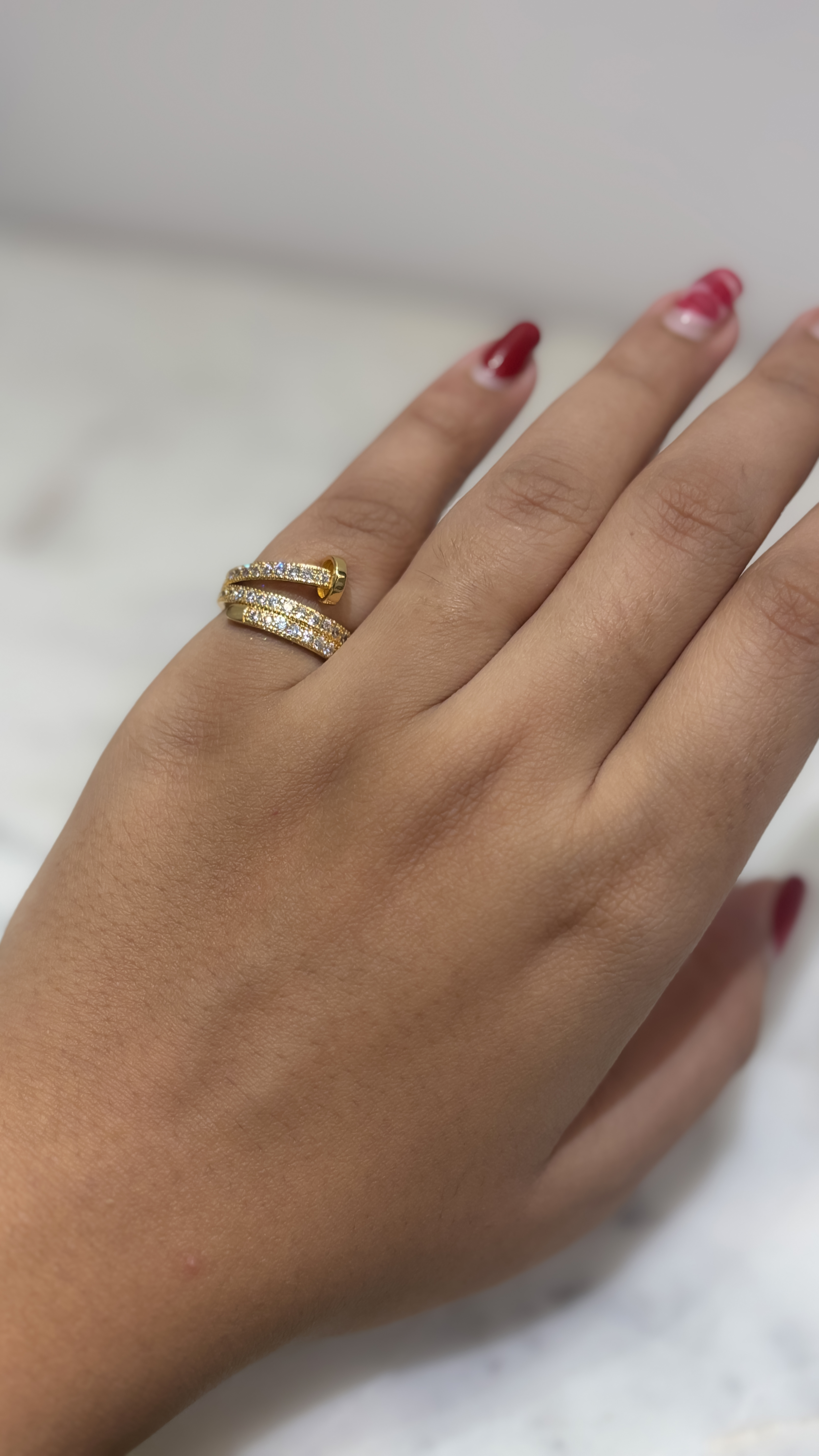 Gold Plated adjustable  Ring