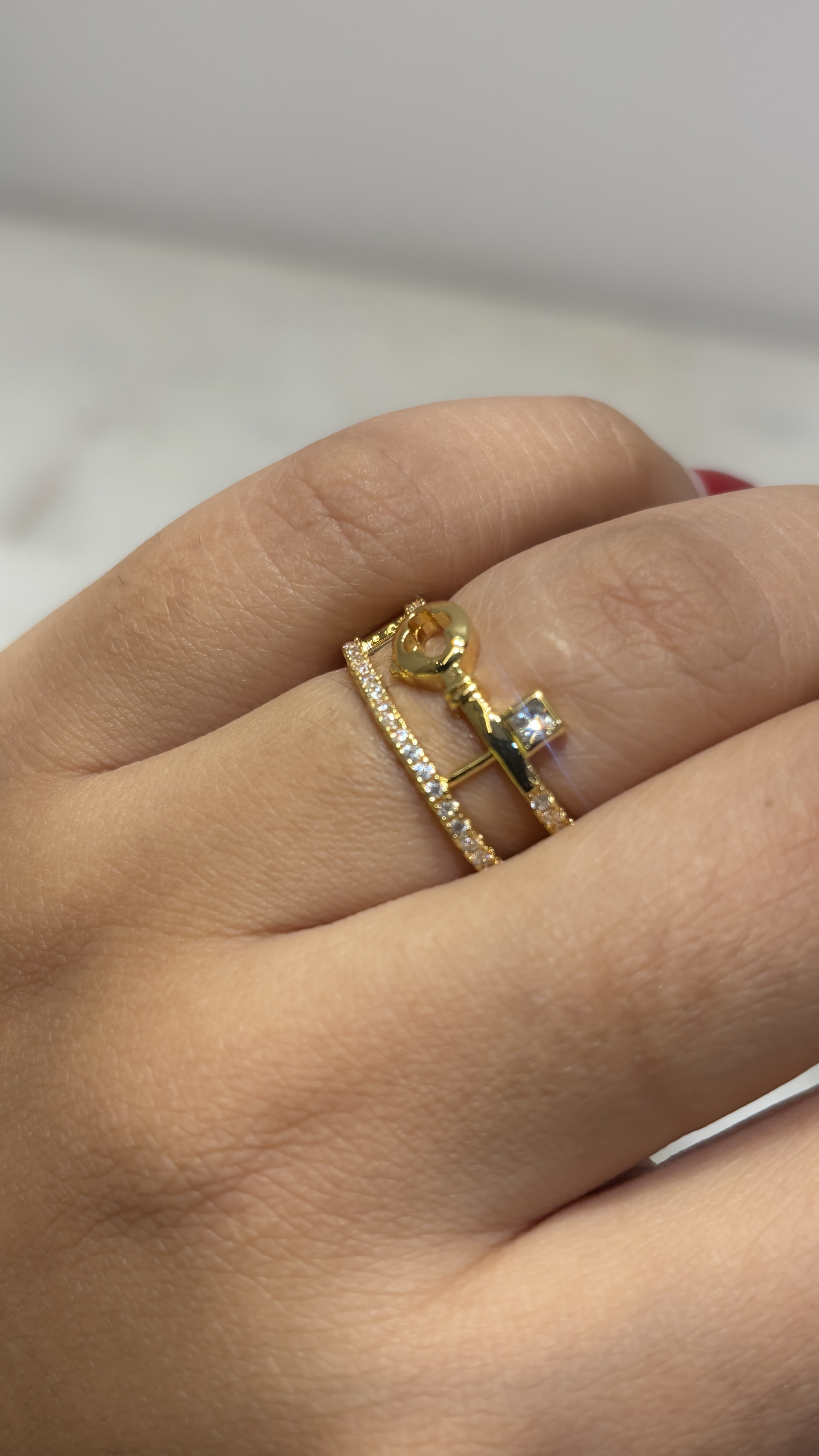 Gold adjustable  Ring 