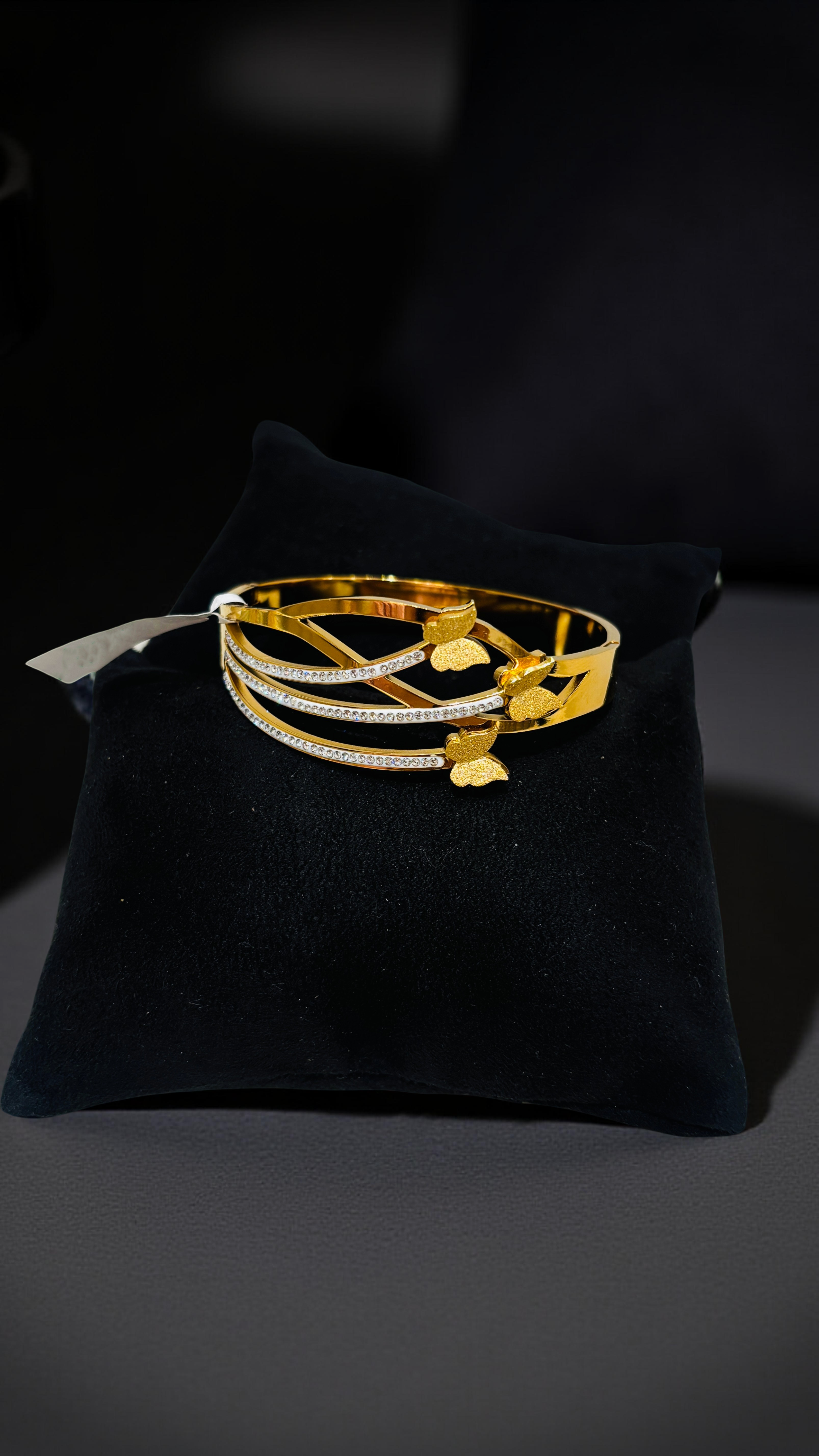 Elegant Golden Butterfly Kada 