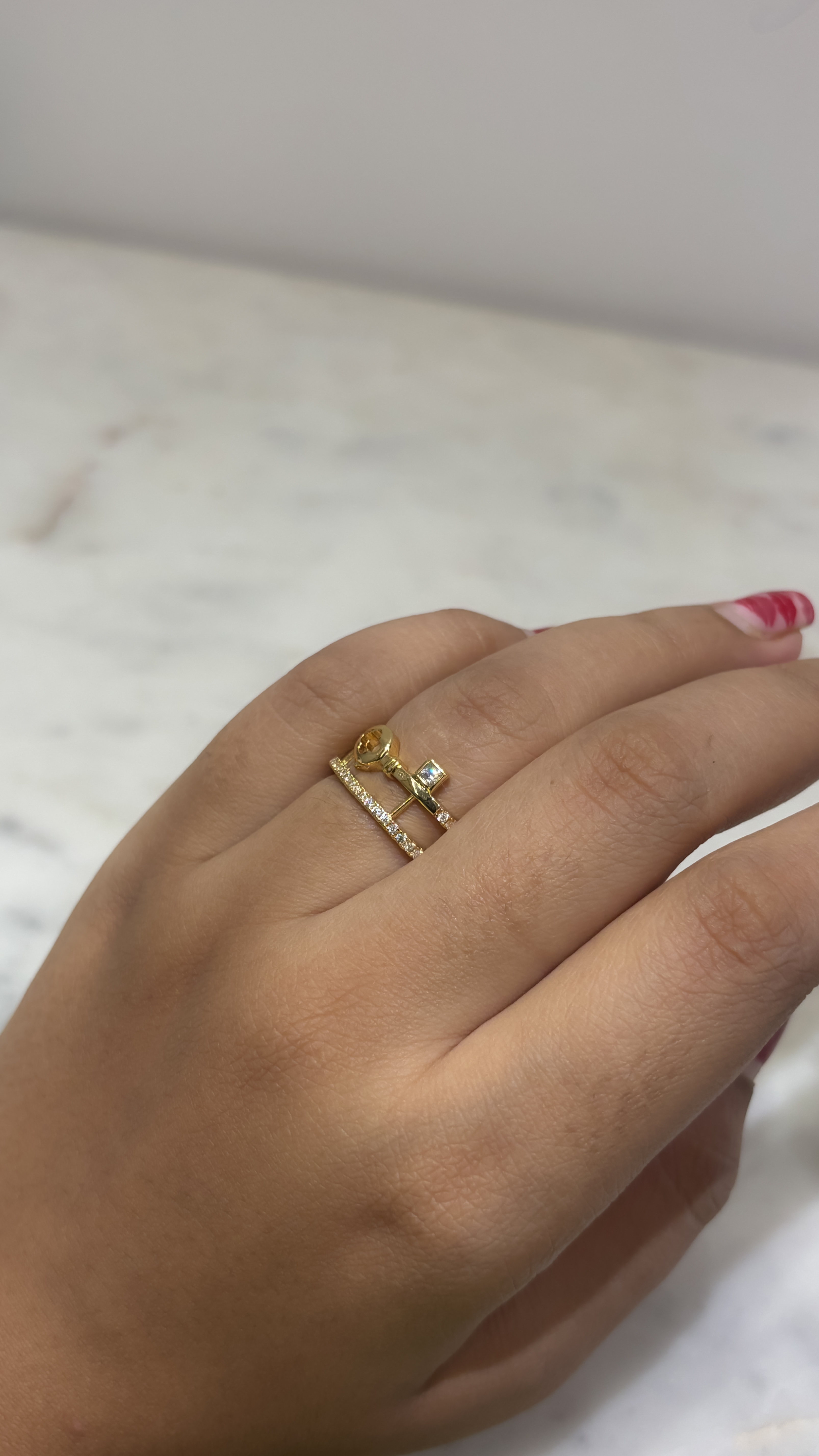 Gold adjustable  Ring 