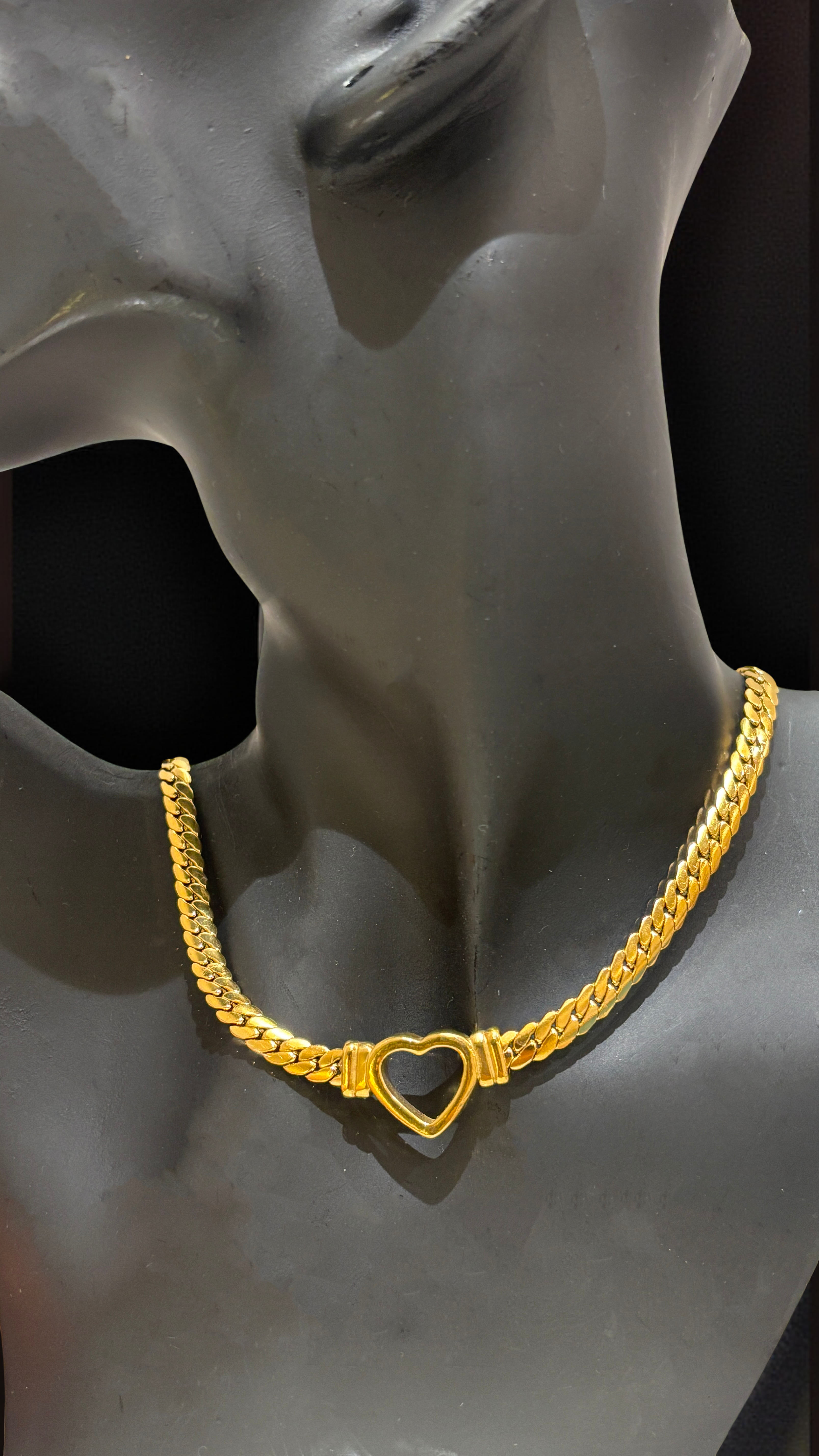 Elegant Gold Heart Necklace