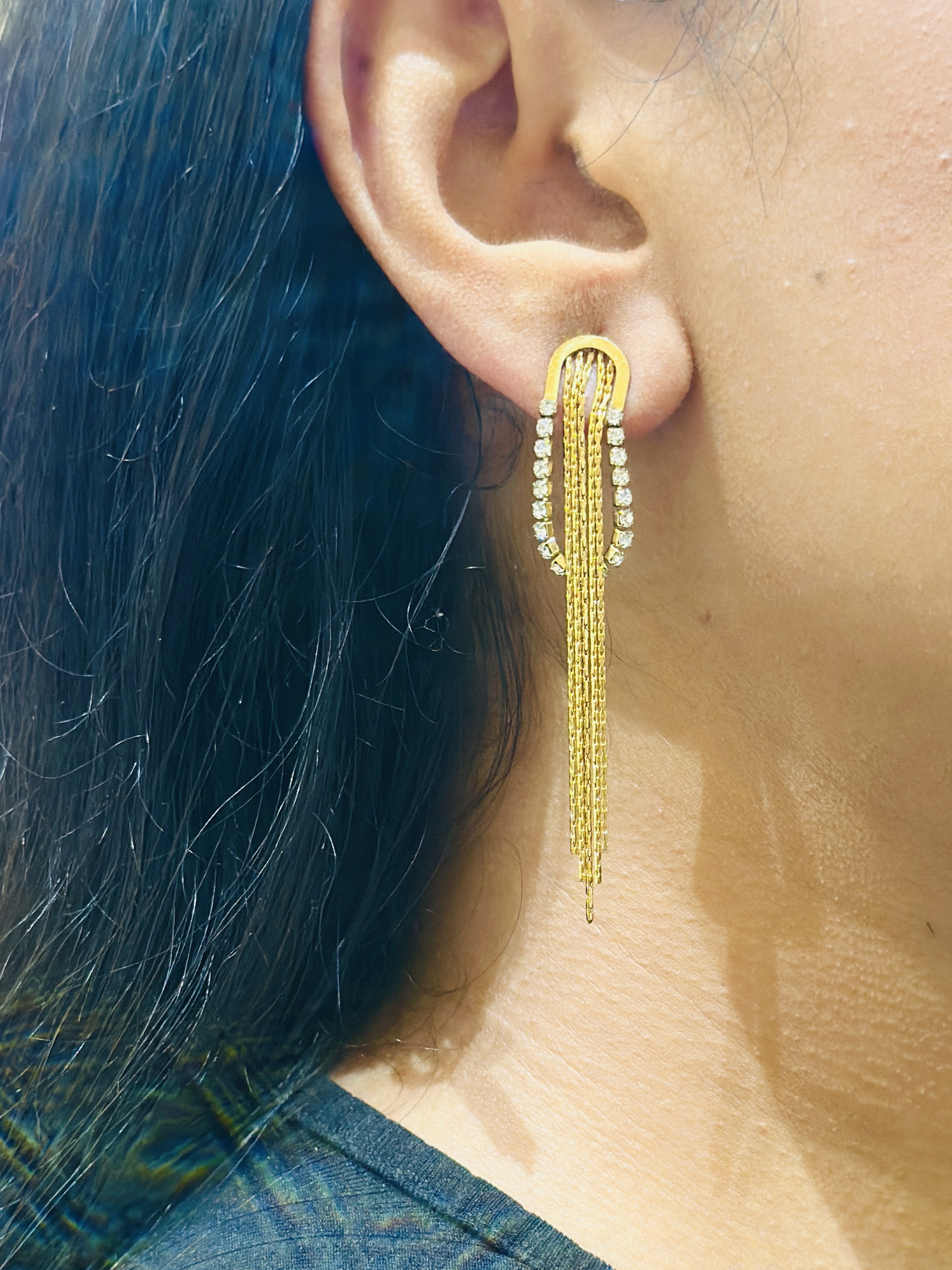 Gold Plated Drop Earrings