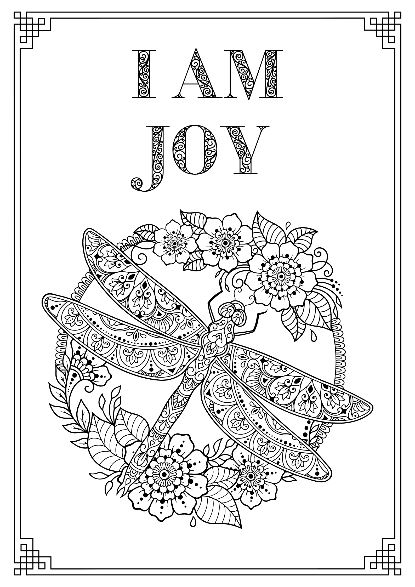 Sprit Animal Spirit Mandala Coloring Pages (Digital Download)