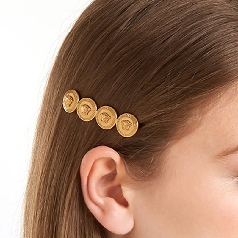 Gold Coin Hair Clip