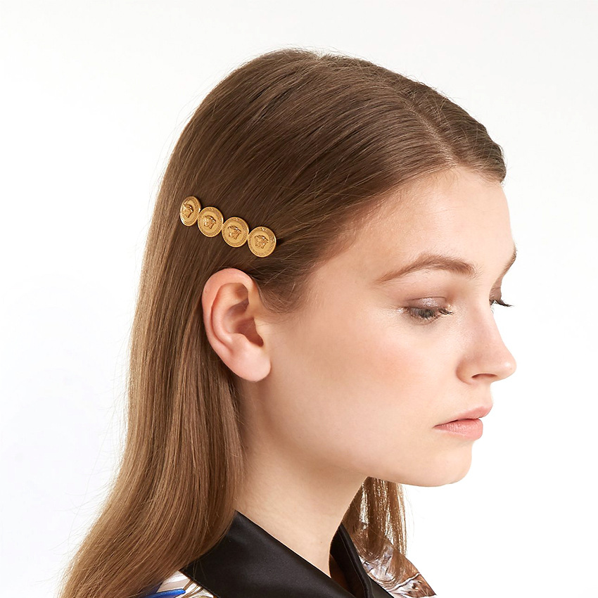 Gold Coin Hair Clip