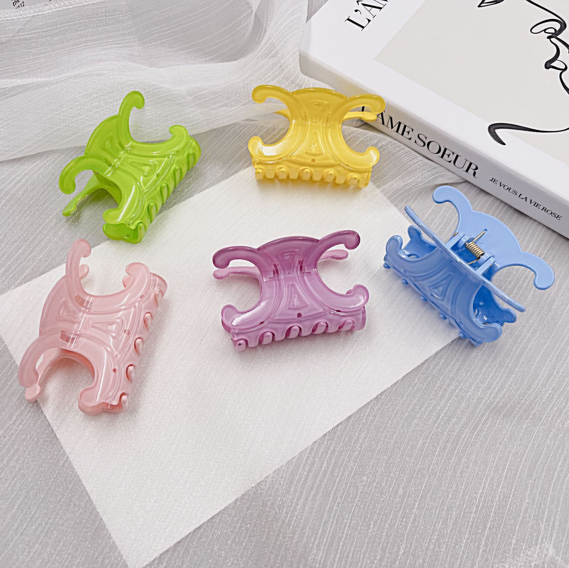 Colorful Hair Claw Clips