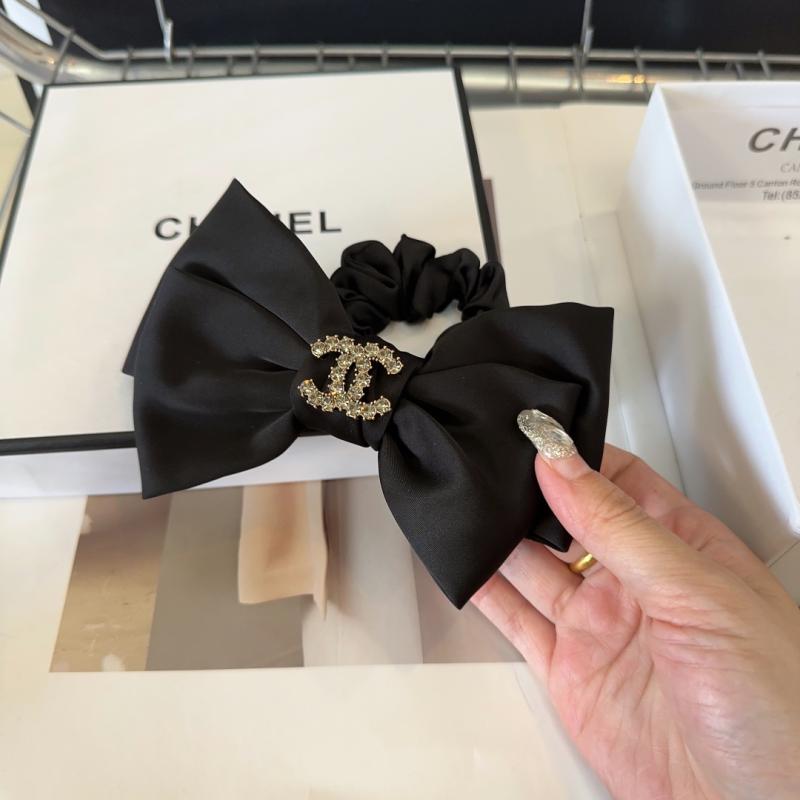 Black Satin Bow Hair Accessory