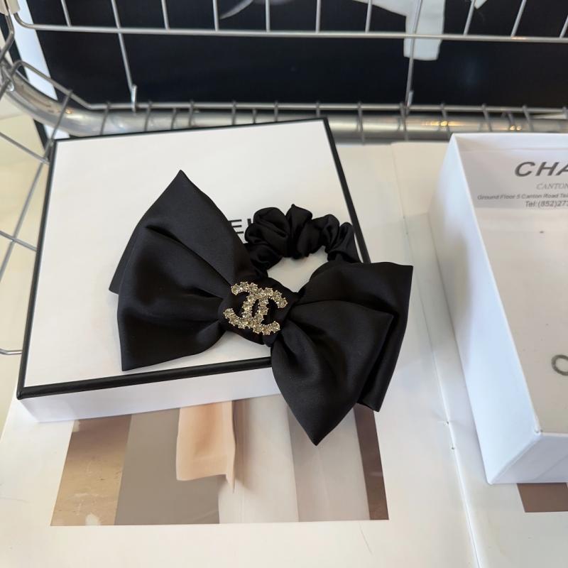 Black Satin Bow Hair Accessory