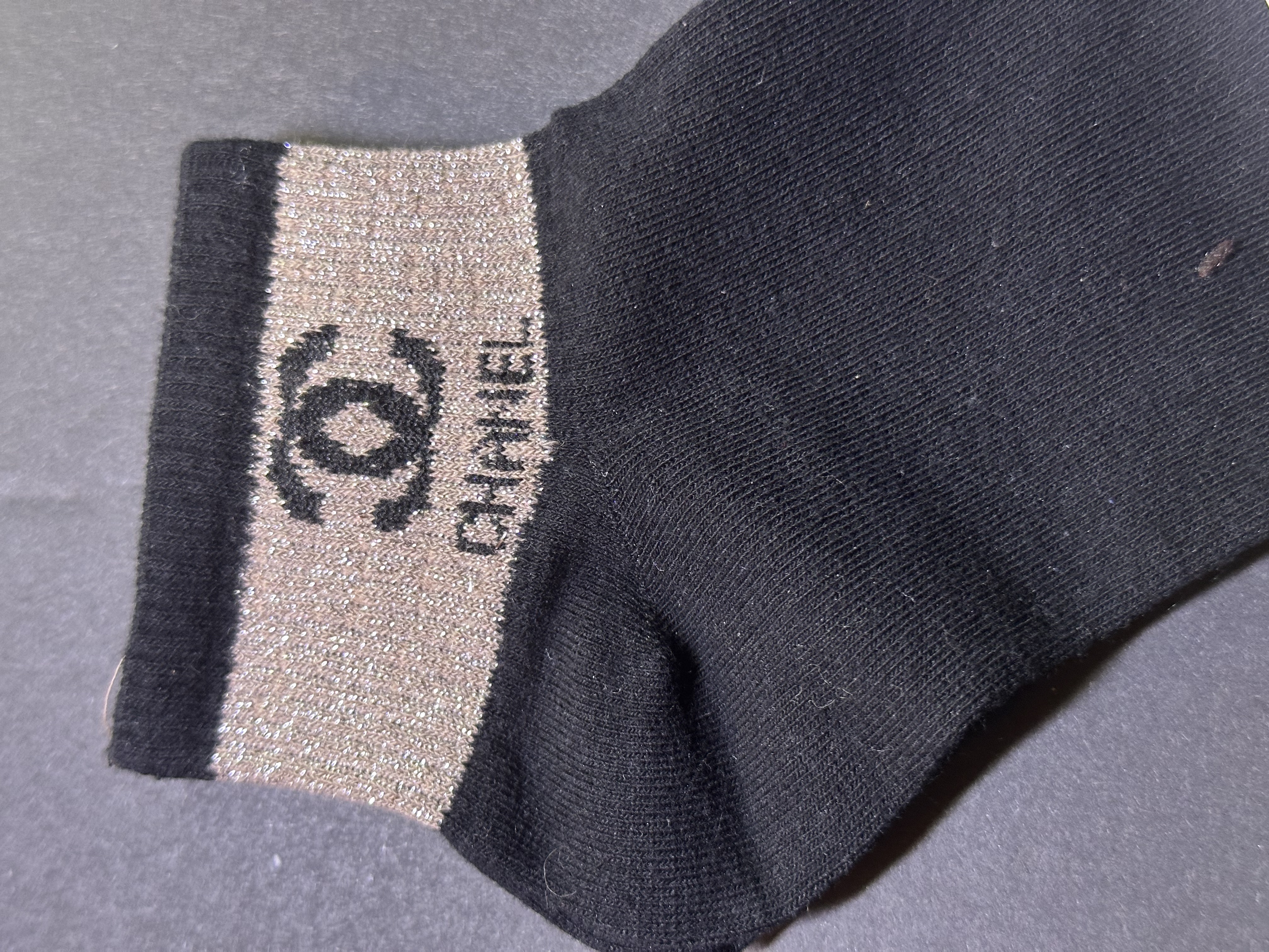 Branded Black Socks