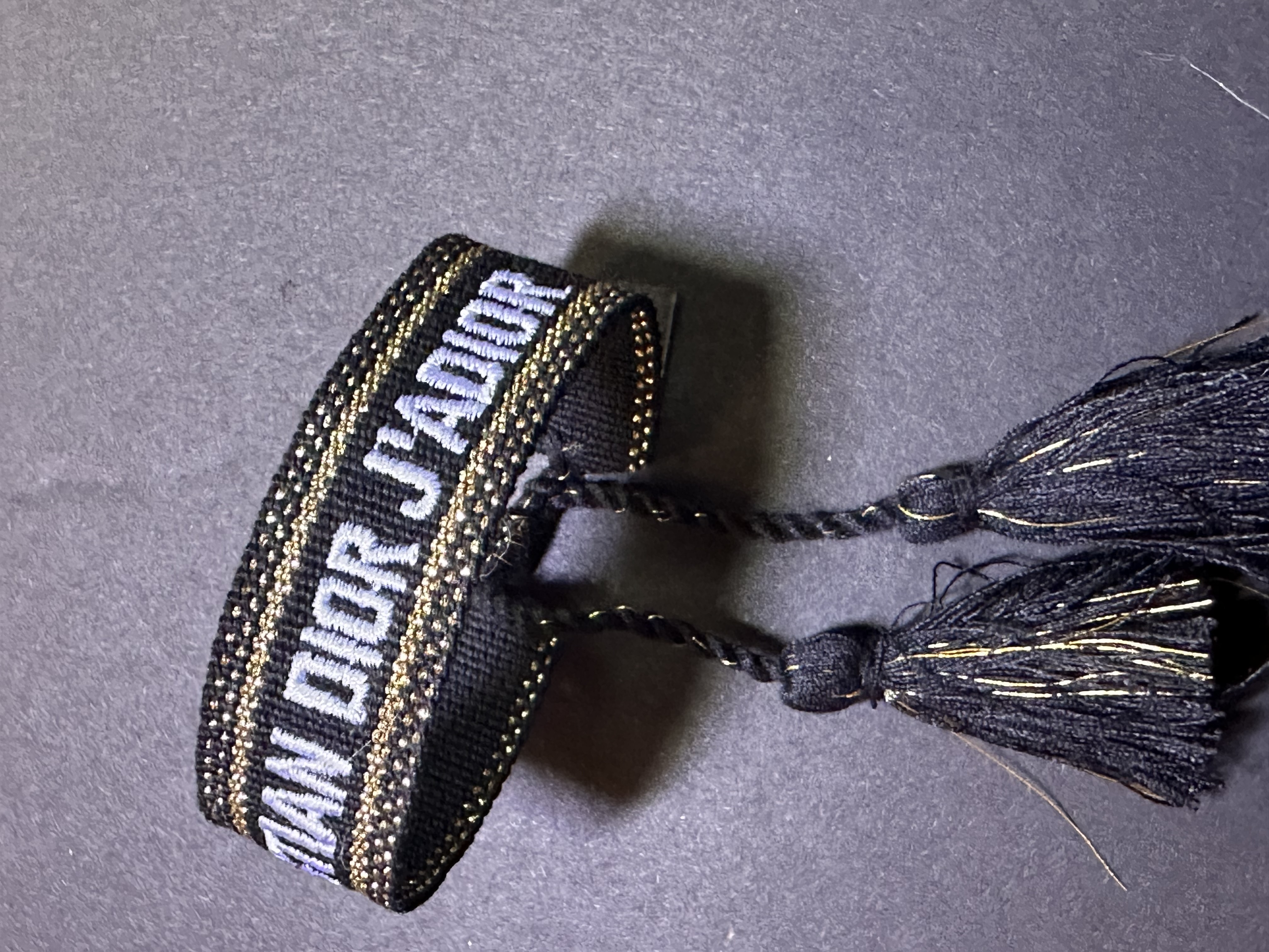 Black Dior Bracelet