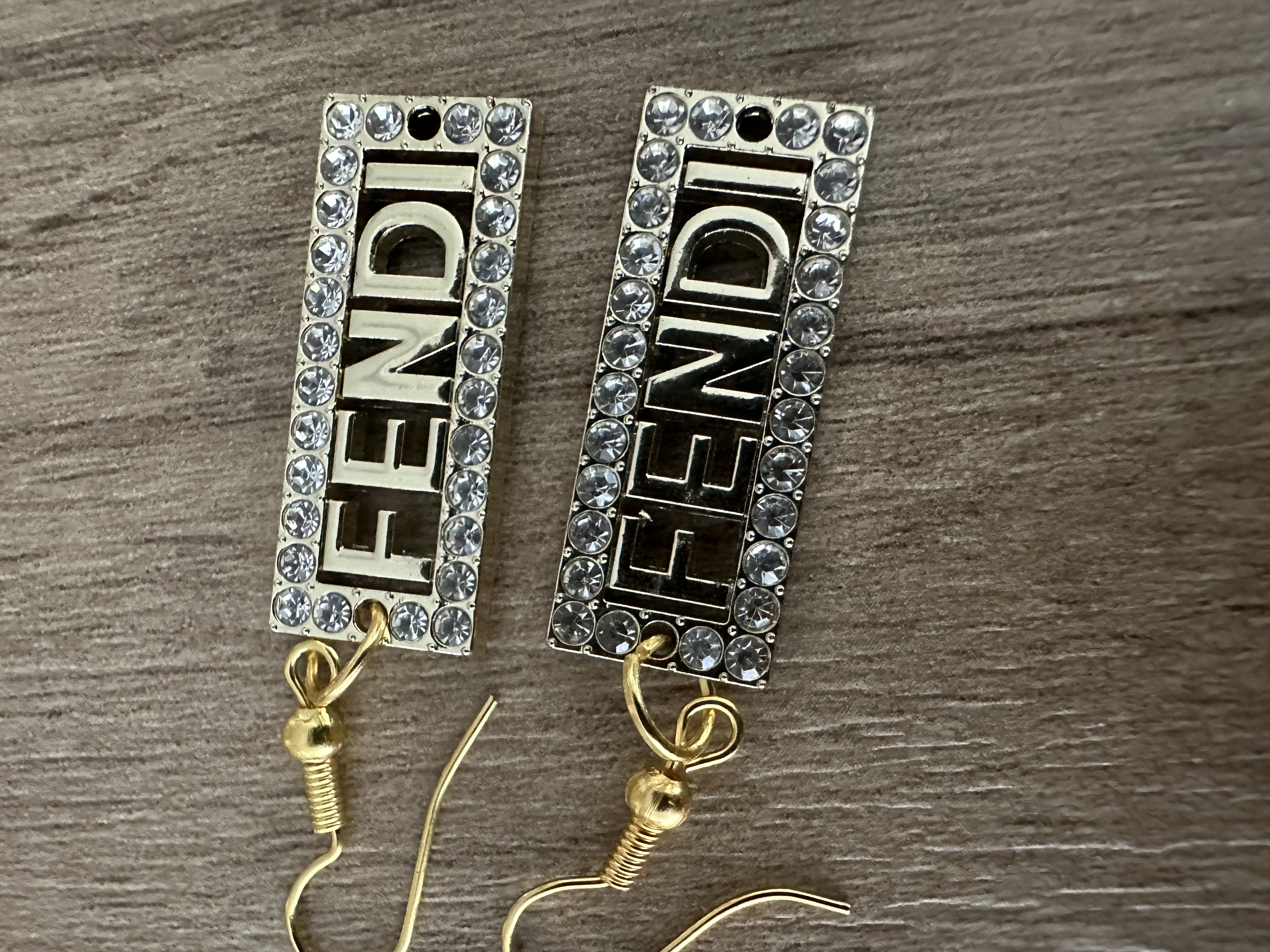 Fendi Crystal Drop Earrings