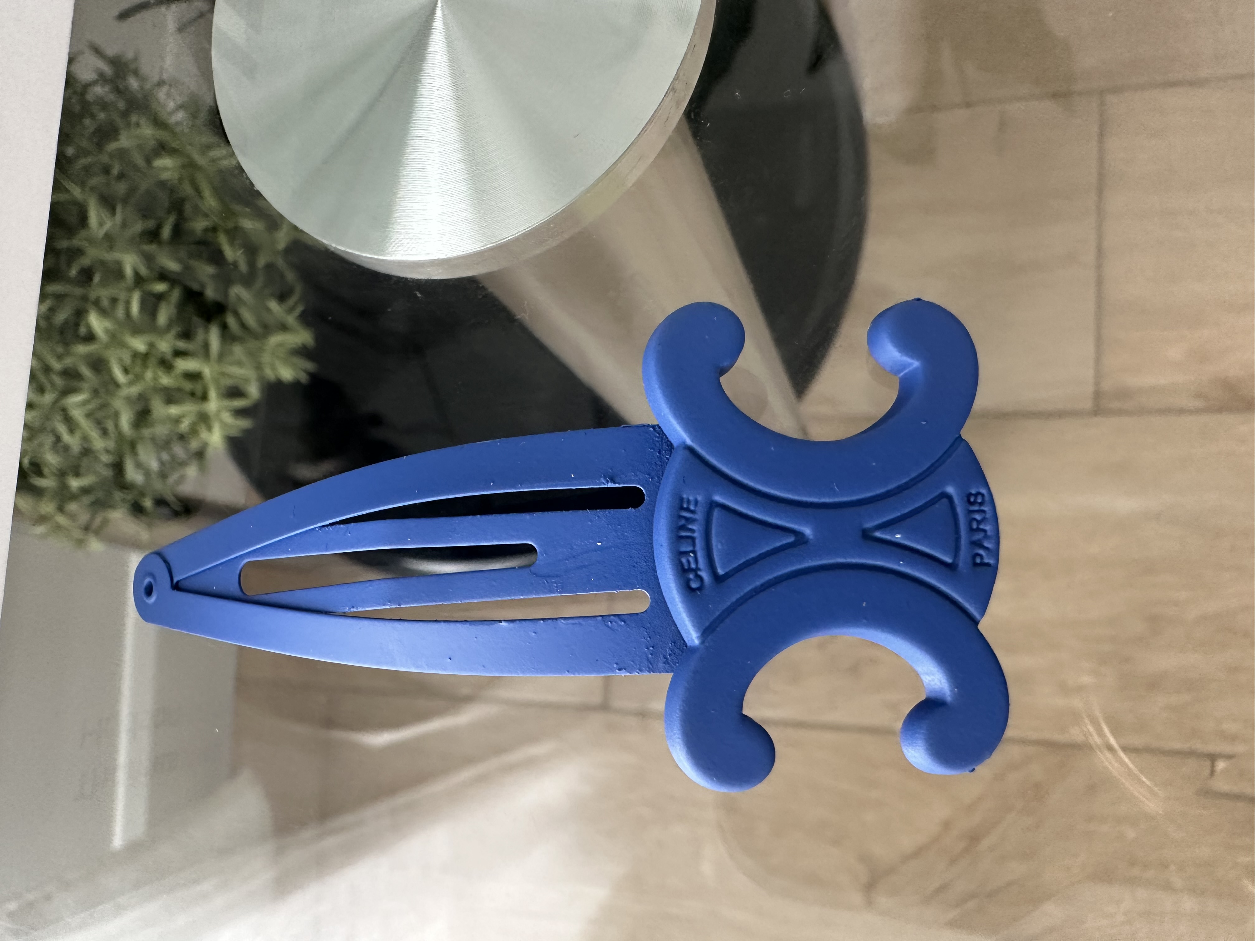 Blue Paw-shaped Hair Clip