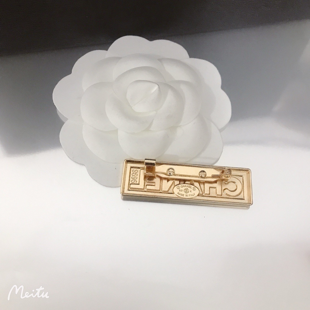 Chanel Gold-Tone Pin Brooch