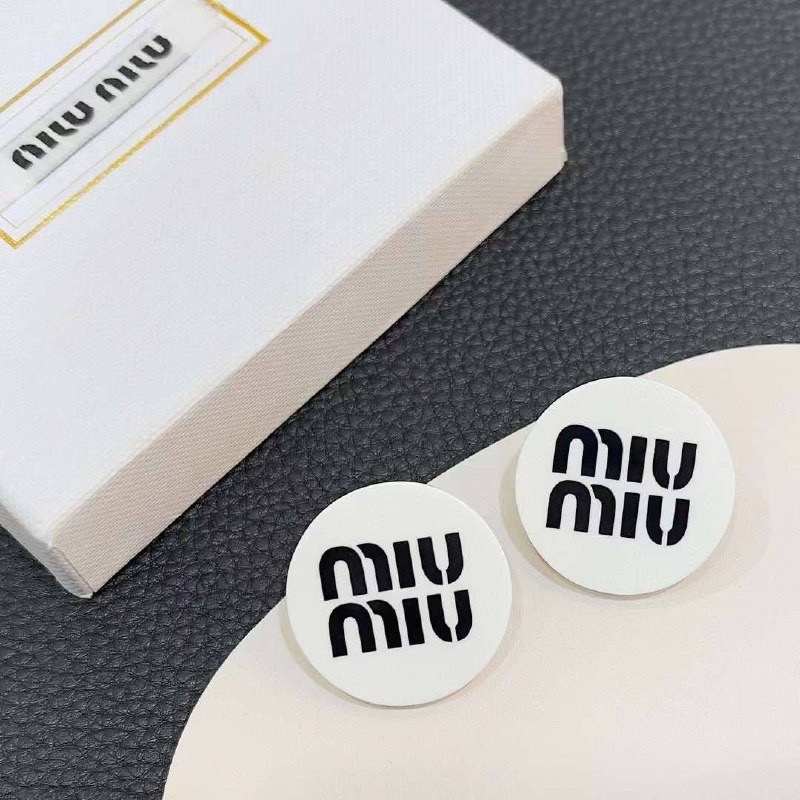 Miu Miu Logo Earrings