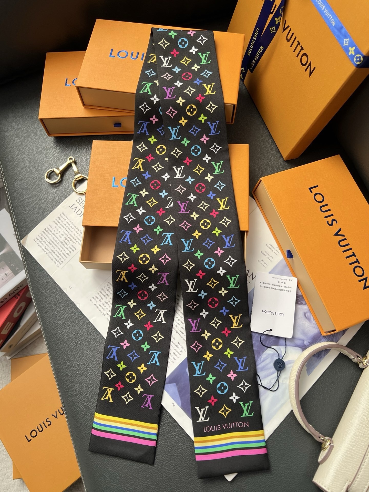 Louis Vuitton Monogram Silk Bandeau