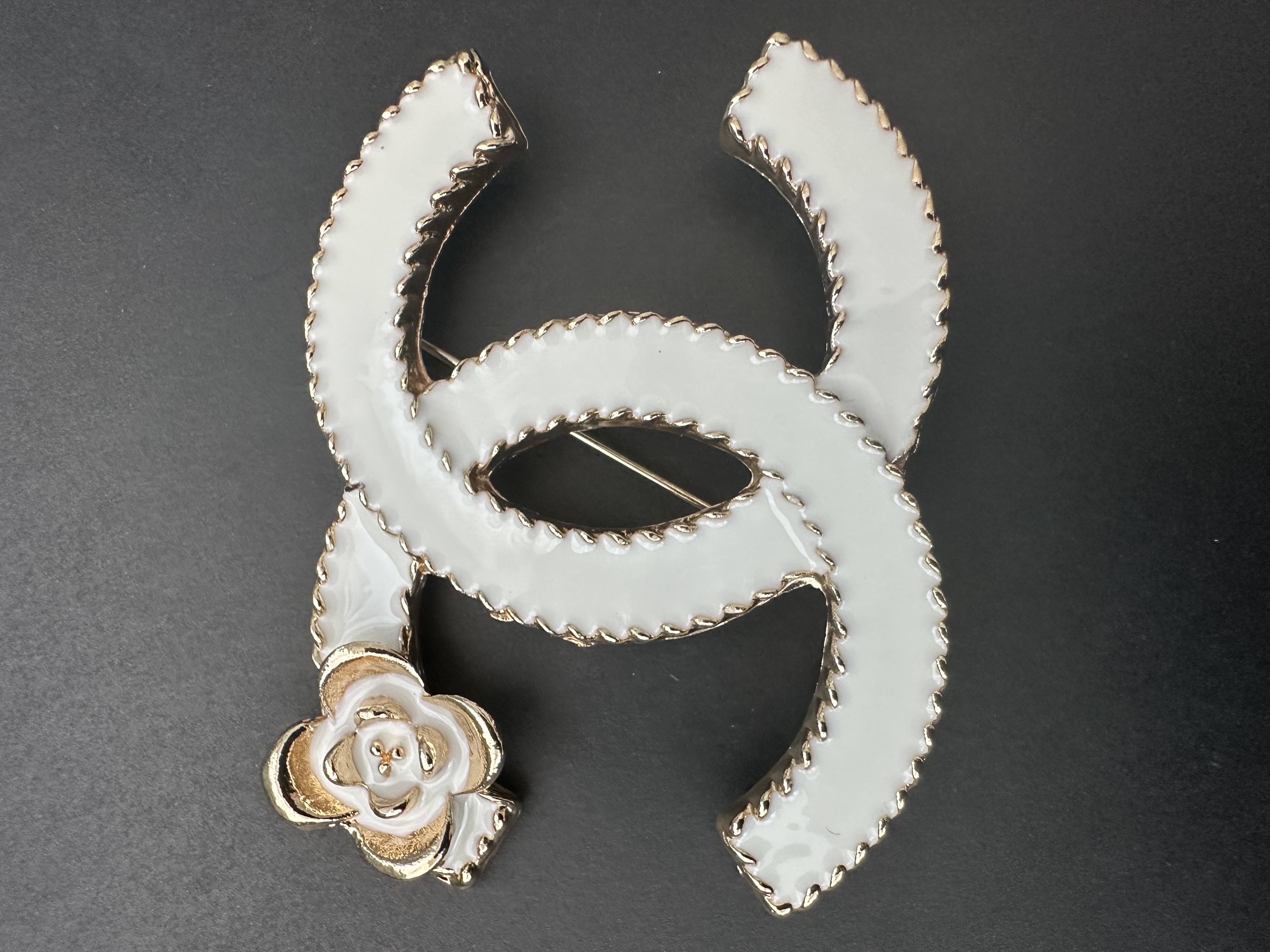 Inspired White Brooch