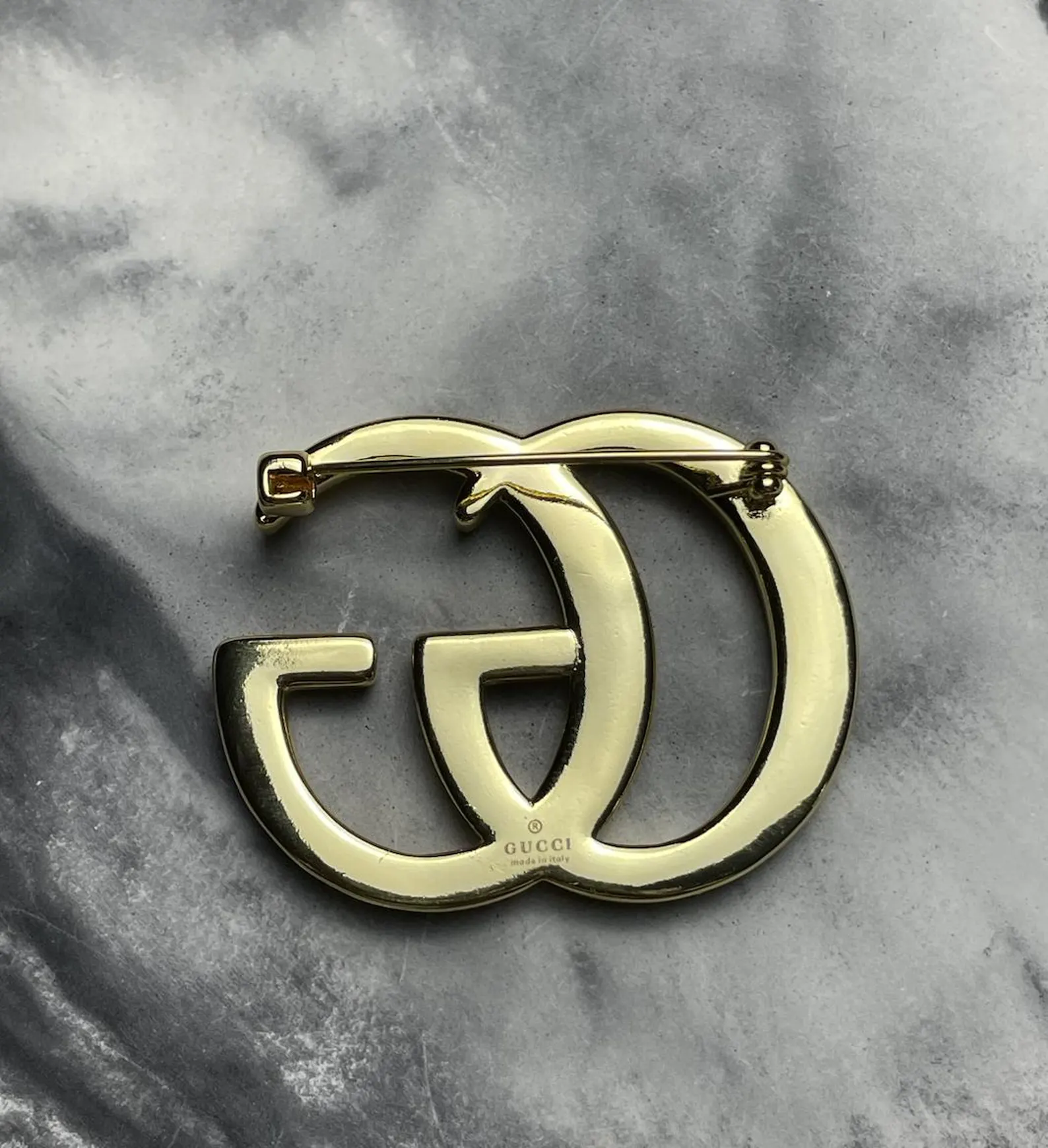 Gold-tone Designer Brooch