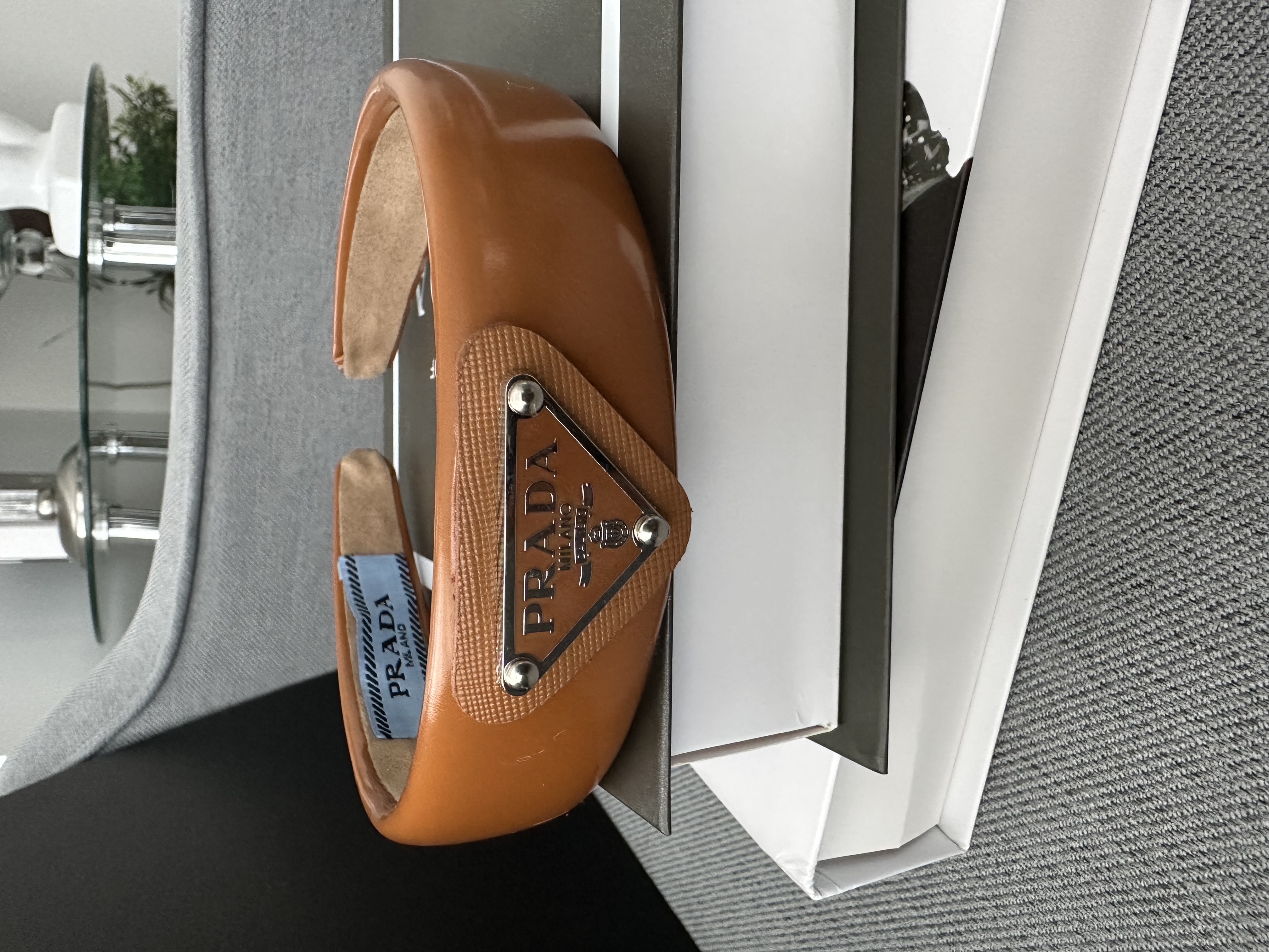 Brown Leather Headband