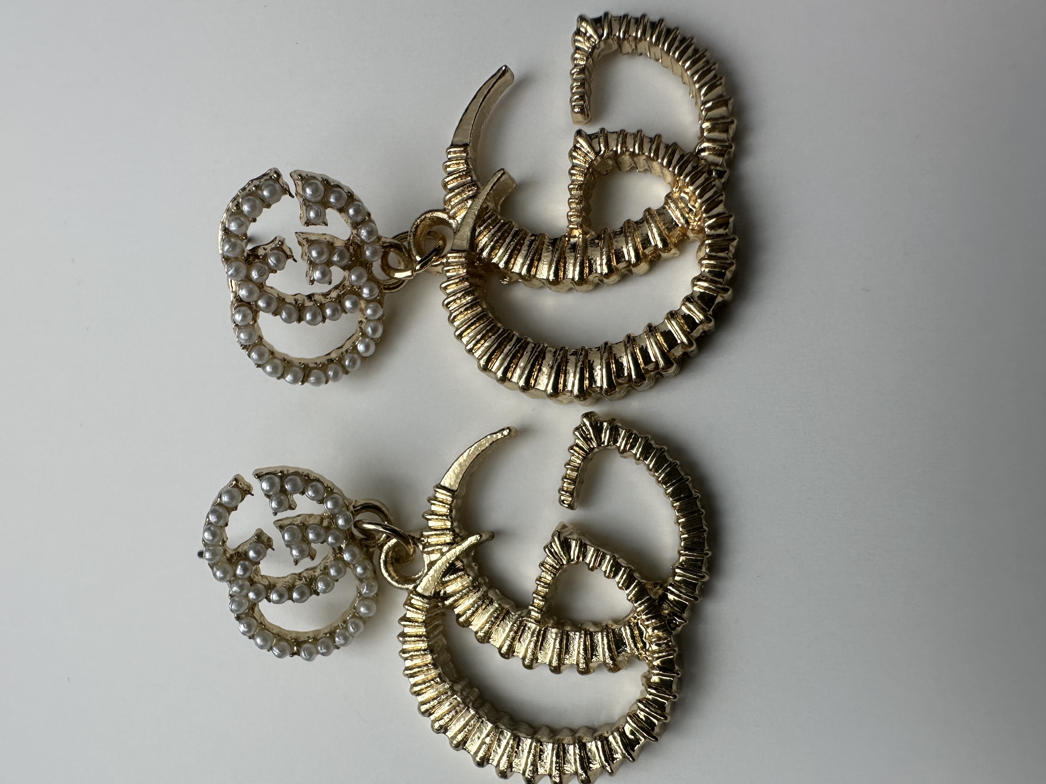 Gold statement earrings